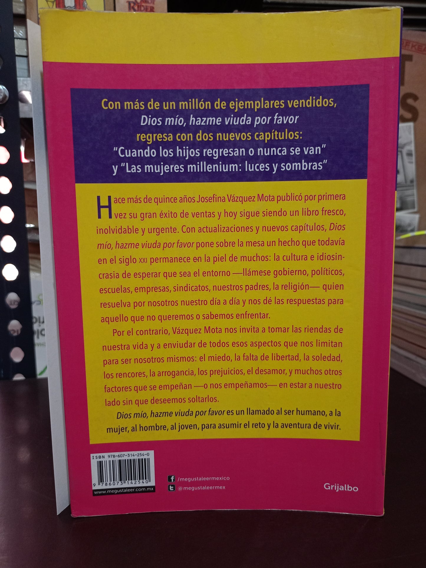 DIOS MÍO, HAZME VIUDA POR FAVOR POR JOSEFINA VÁZQUEZ MOTA USADO SUPERACIÓN PERSONAL LITERARIO 305
