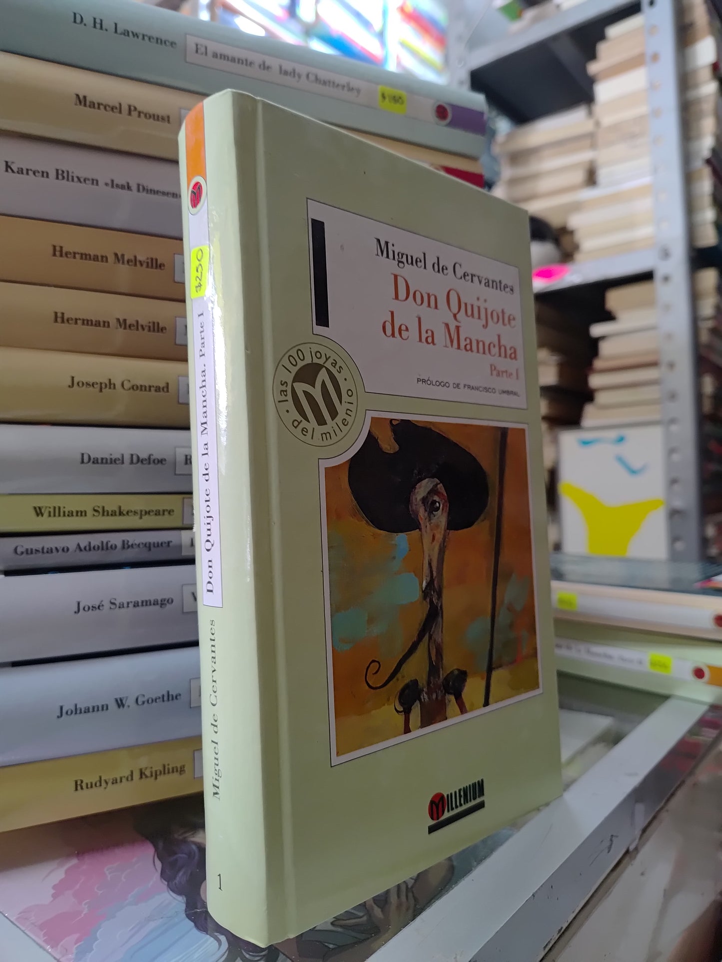 DON QUIJOTE DE LA MANCHA PARTE 1 POR MIGUEL DE CERVANTES USADO NOVELAS JUAREZ 515