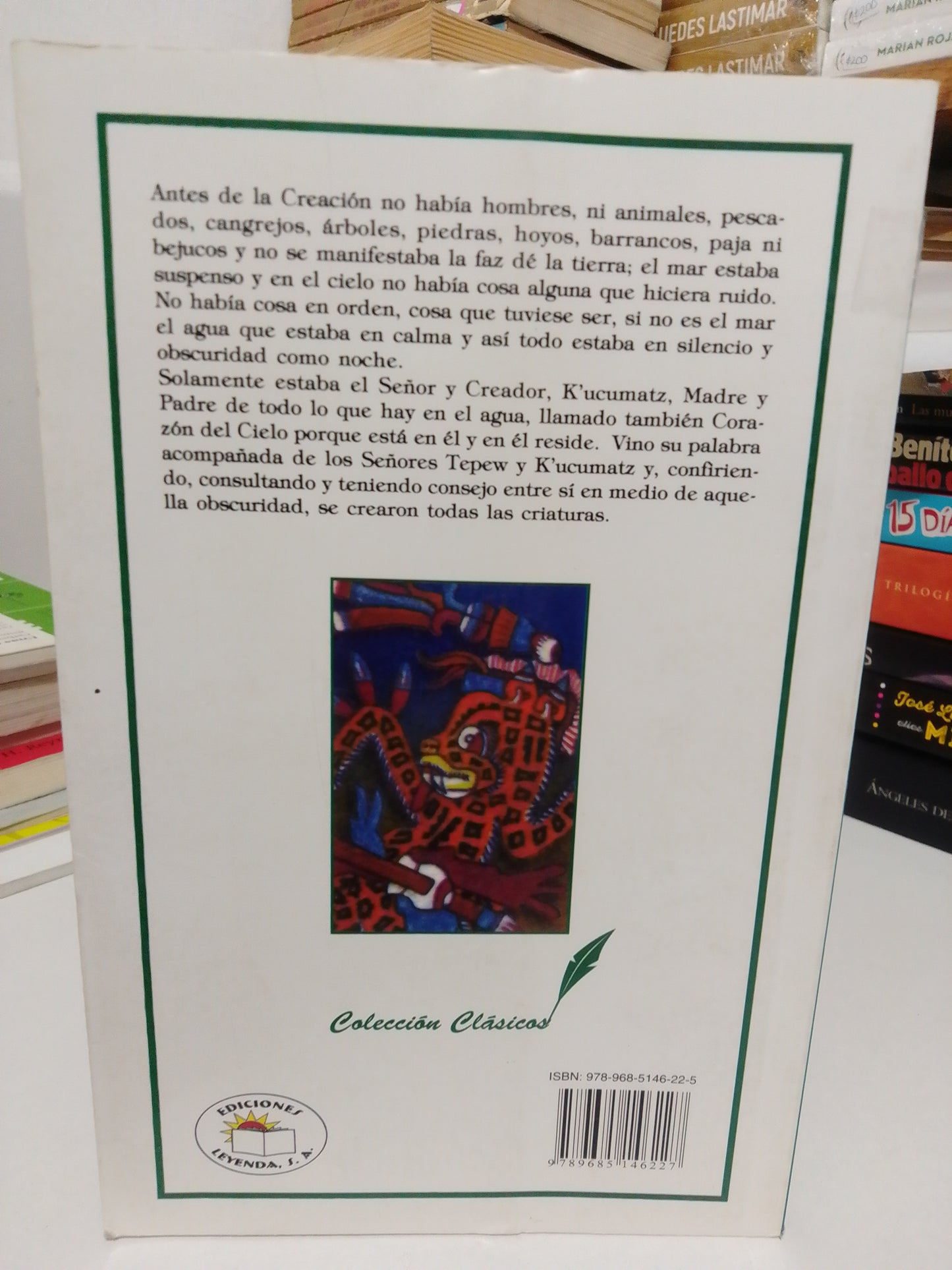 POPOL VUH ANTIGUAS LEYENDAS DEL MAYA QUICHE USADO HISTORIA JUAREZ