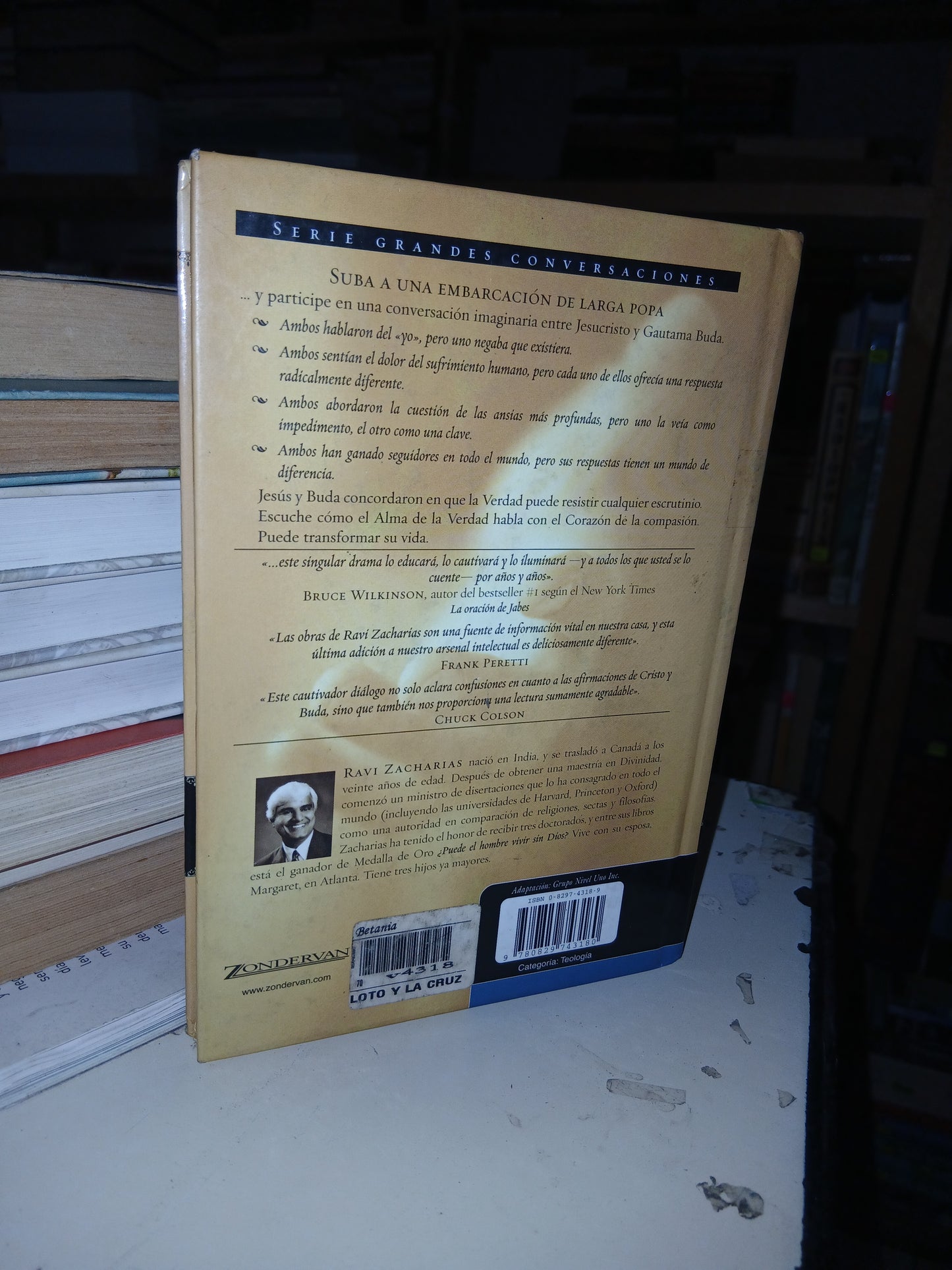 EL LOTO Y LA CRUZ JESÚS CONVERSA CON BUDA POR RAVI ZACHARIAS USADO NOVELA LITERARIO 207