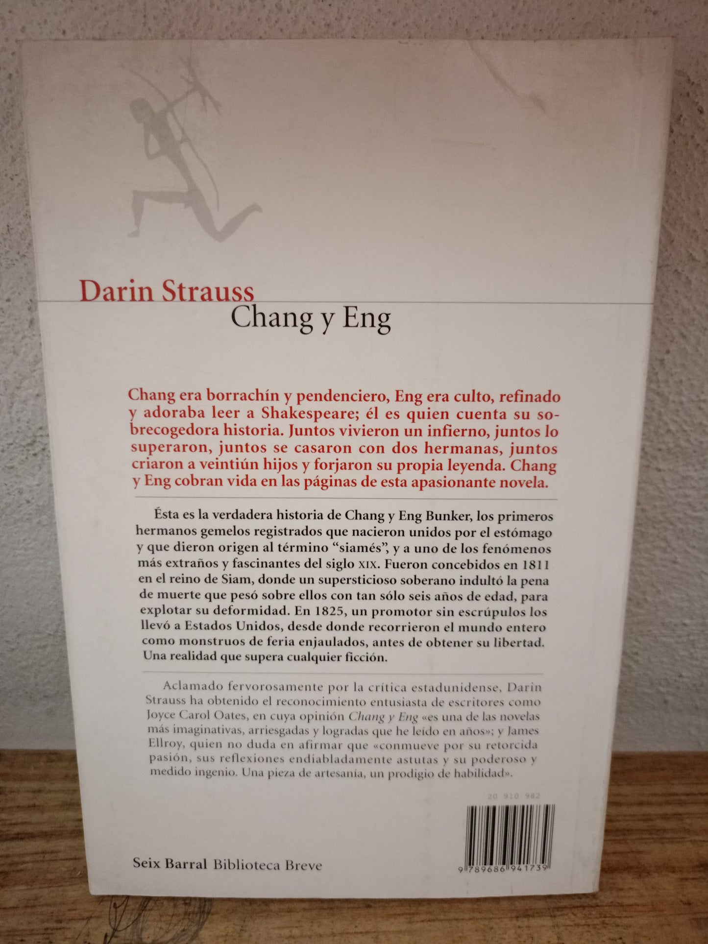 CHANG Y ENG POR DARIN STRAUSS USADO NOVELA LITERARIO 305