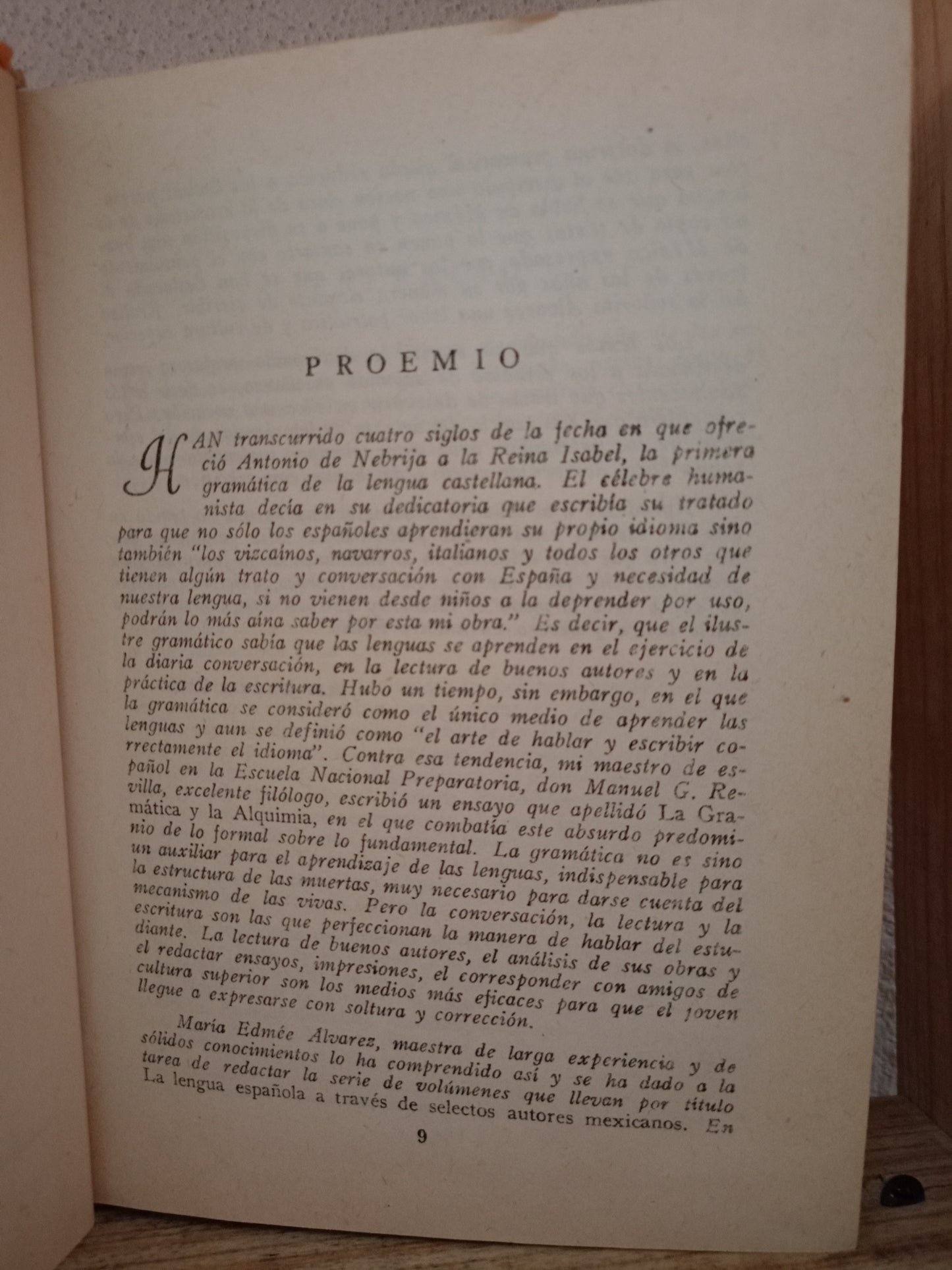 LA LENGUA ESPAÑOLA A TRAVÉS DE SELECTOS AUTORES DE MÉXICO Y DE OTROS PAÍSES HISPANOAMERICANOS POR MARÍA EDMEÉ ÁLVAREZ USADO EDUCACIÓN LITERARIO 305
