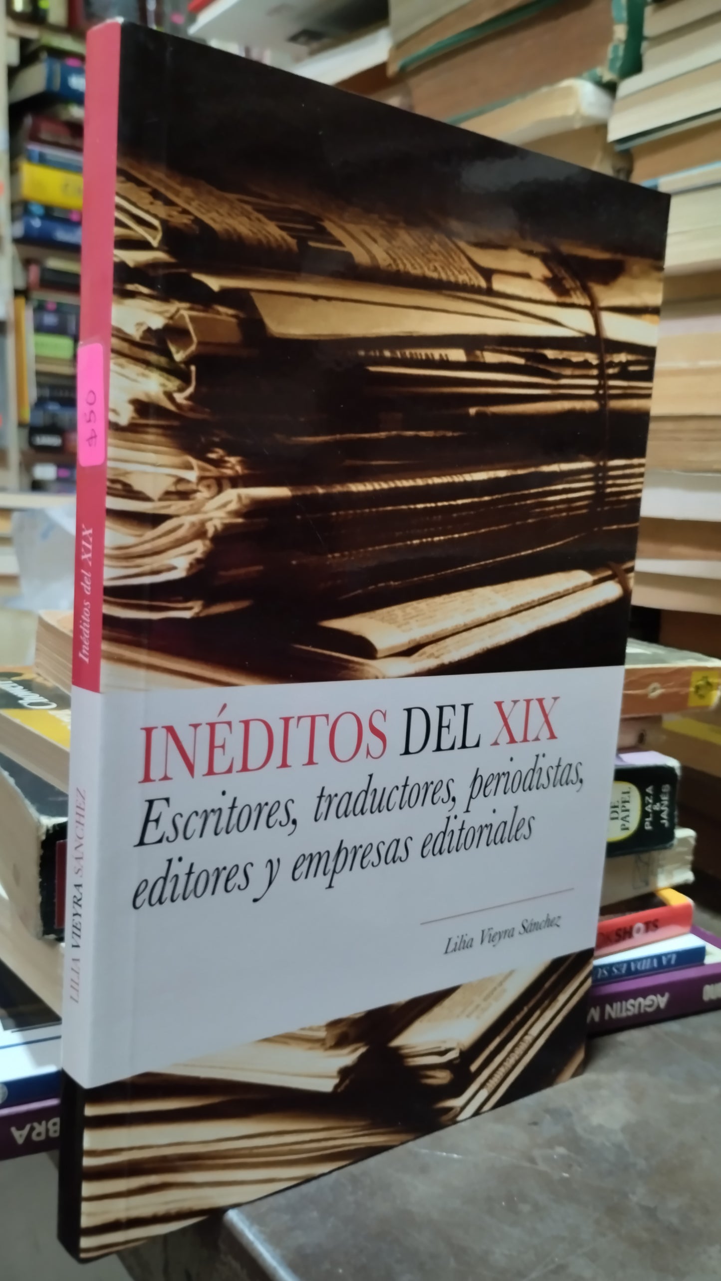 INEDITOS DEL XIX POR LILIA VIEYRA SANCHEZ LIBRO USADO NOVELAS ALDAMA