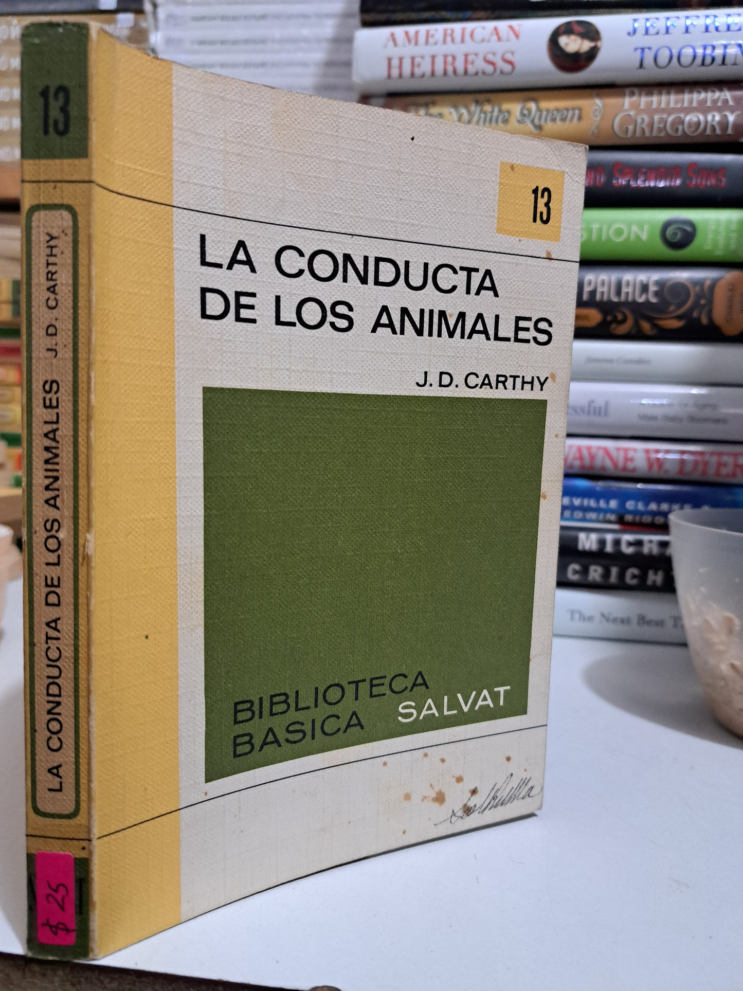 LA CONDUCTA DE LOS ANIMALES J.D. CARTHY USADO NOVELA JUÁREZ