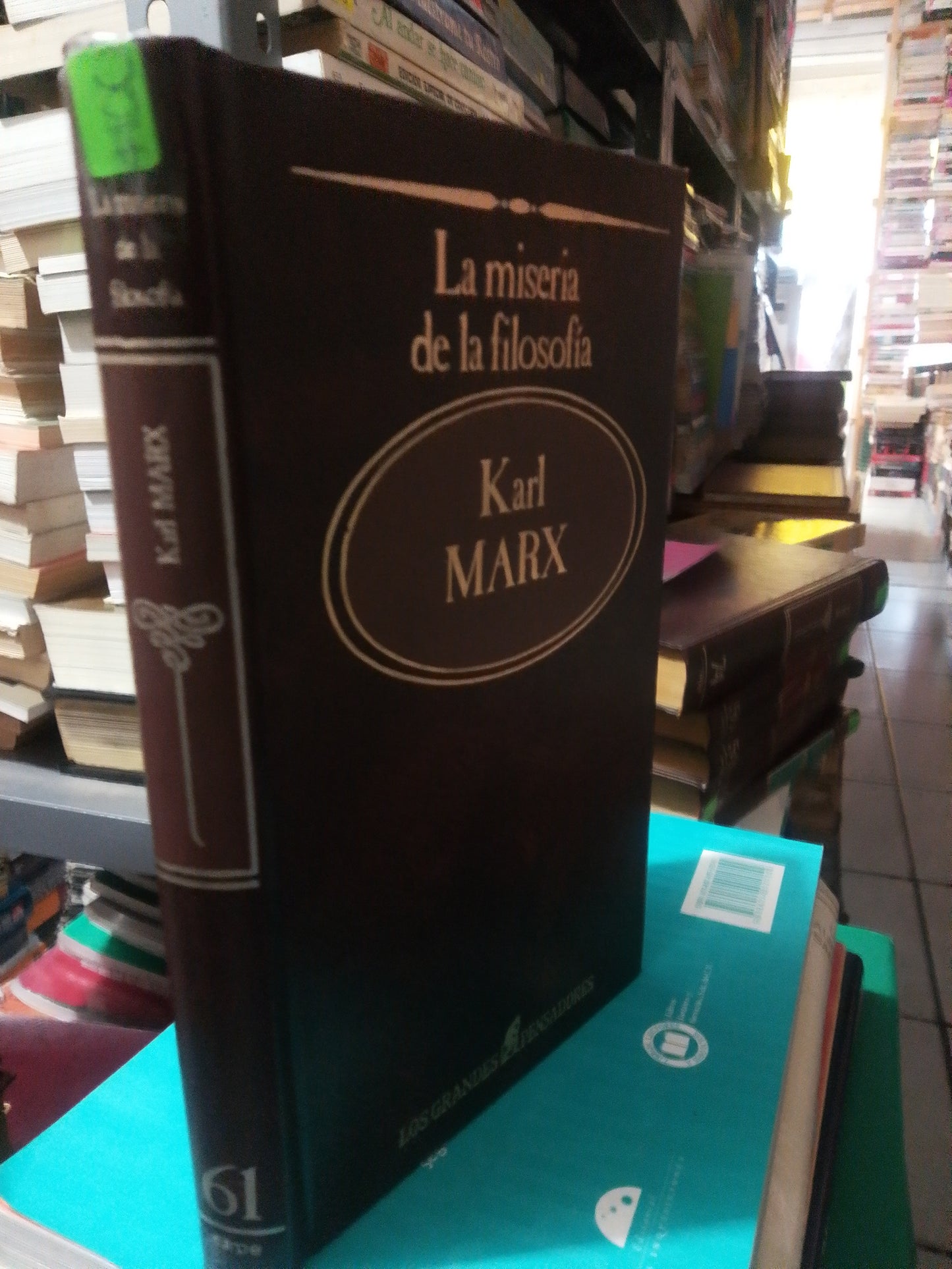 LA MISERIA DE LA FILOSOFÍA POR KARL MARX USADO NOVELA JUAREZ