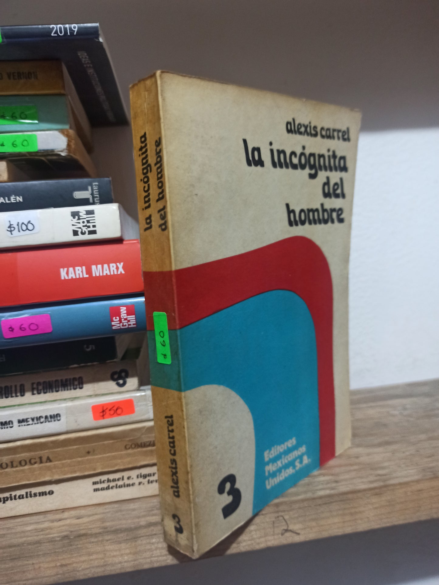 LA INCOGNITA DEL HOMBRE POR ALEXIS CARREL USADO FILOSOFÍA JUÁREZ