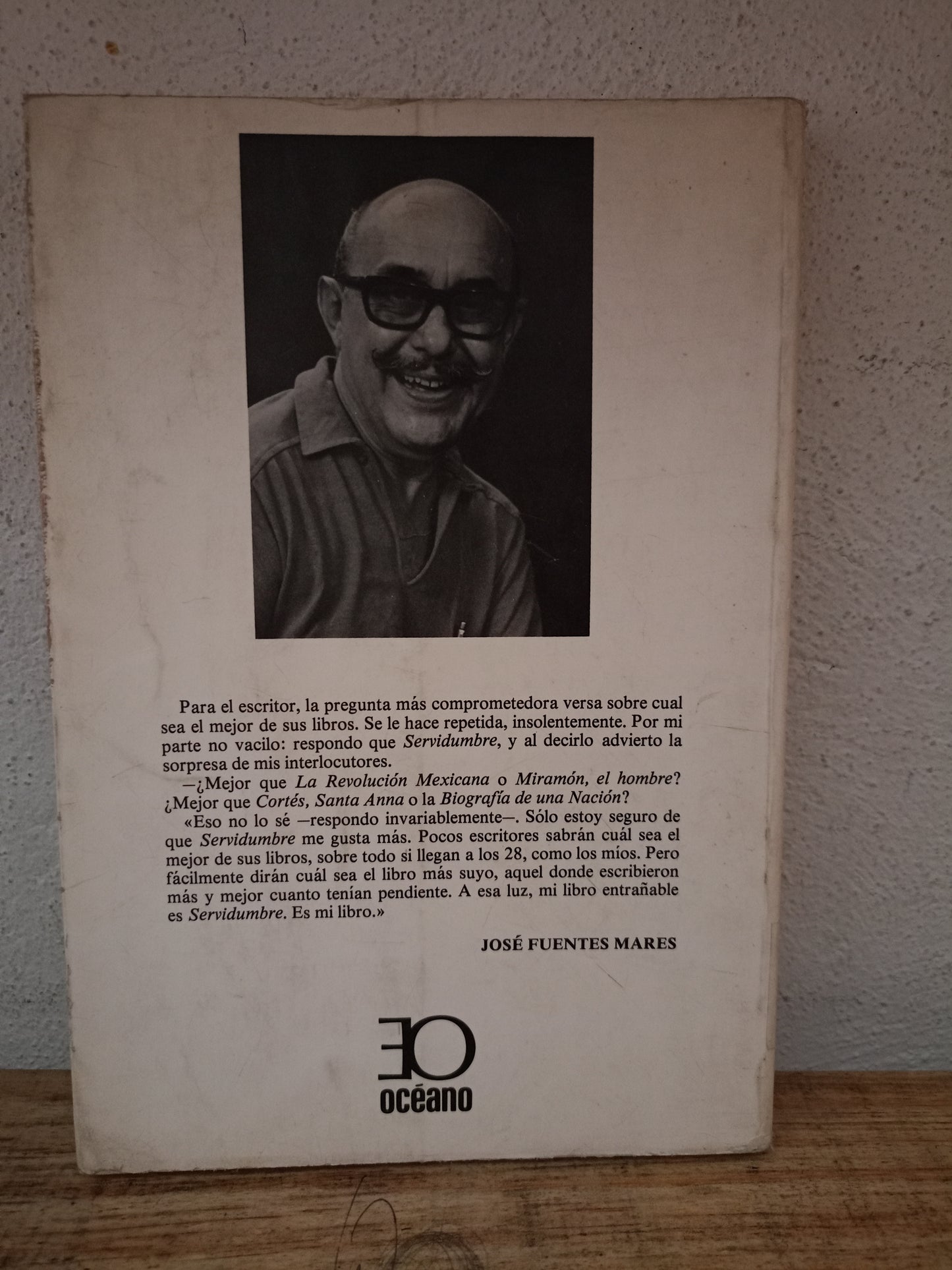 SERVIDUMBRE POR JOSE FUENTES MARES USADO NOVELA LITERARIO 305