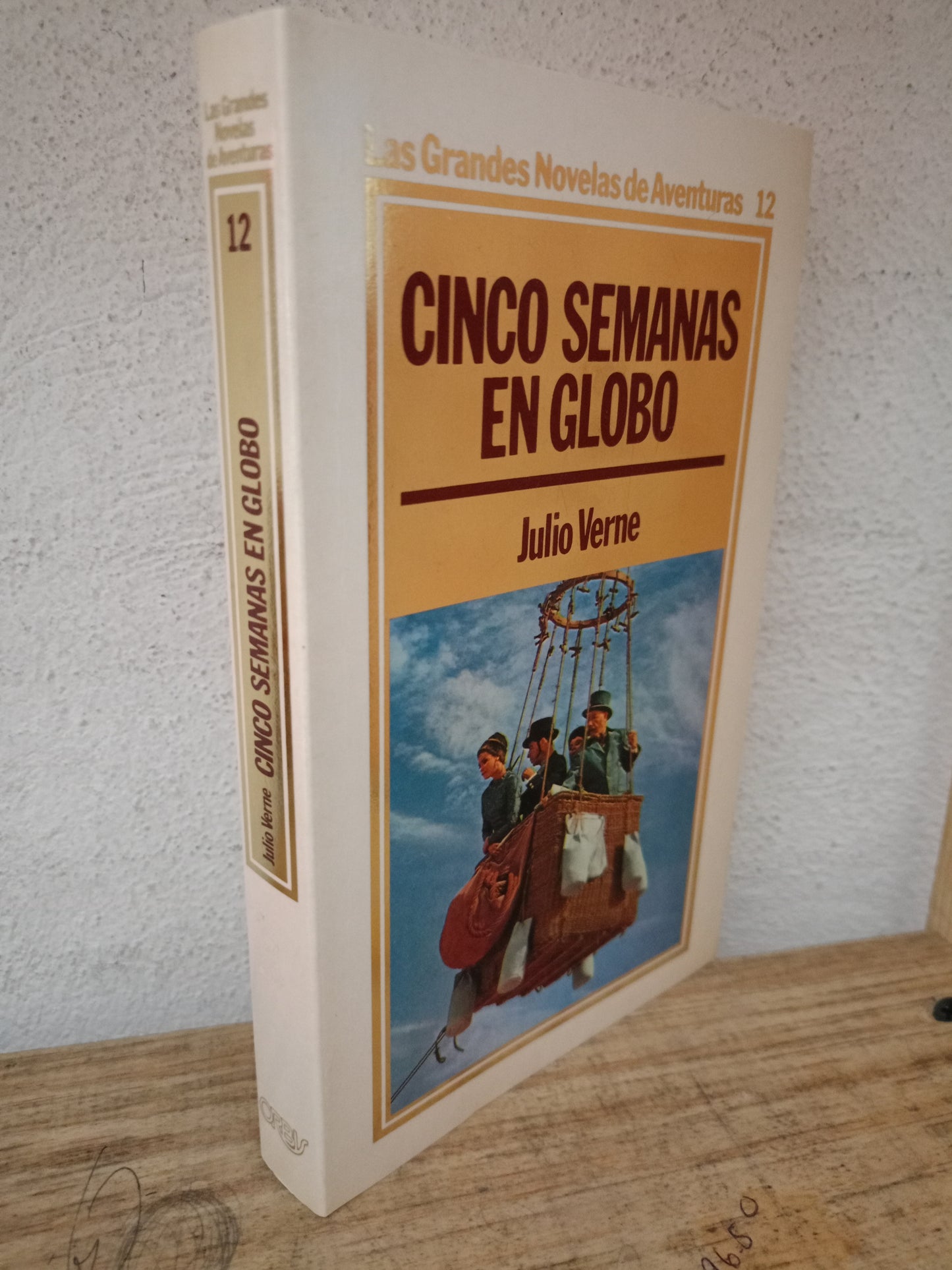 CINCO SEMANAS EN GLOBO JULIO VERNE USADO NOVELA LITERARIO 305