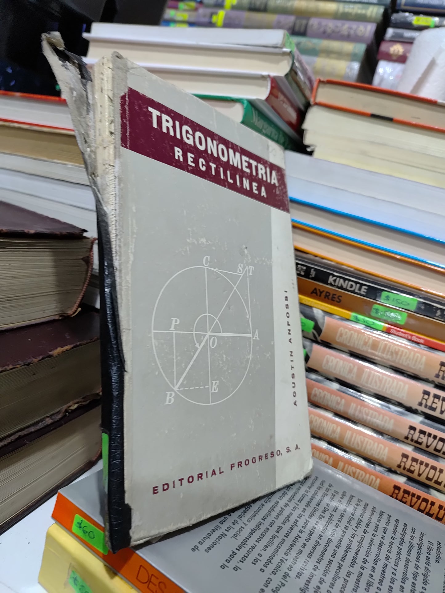 TRIGONOMETRIA RECTILINEA POR AGUSTIN ANFOSSI USADO MATEMÁTICAS JUAREZ 507