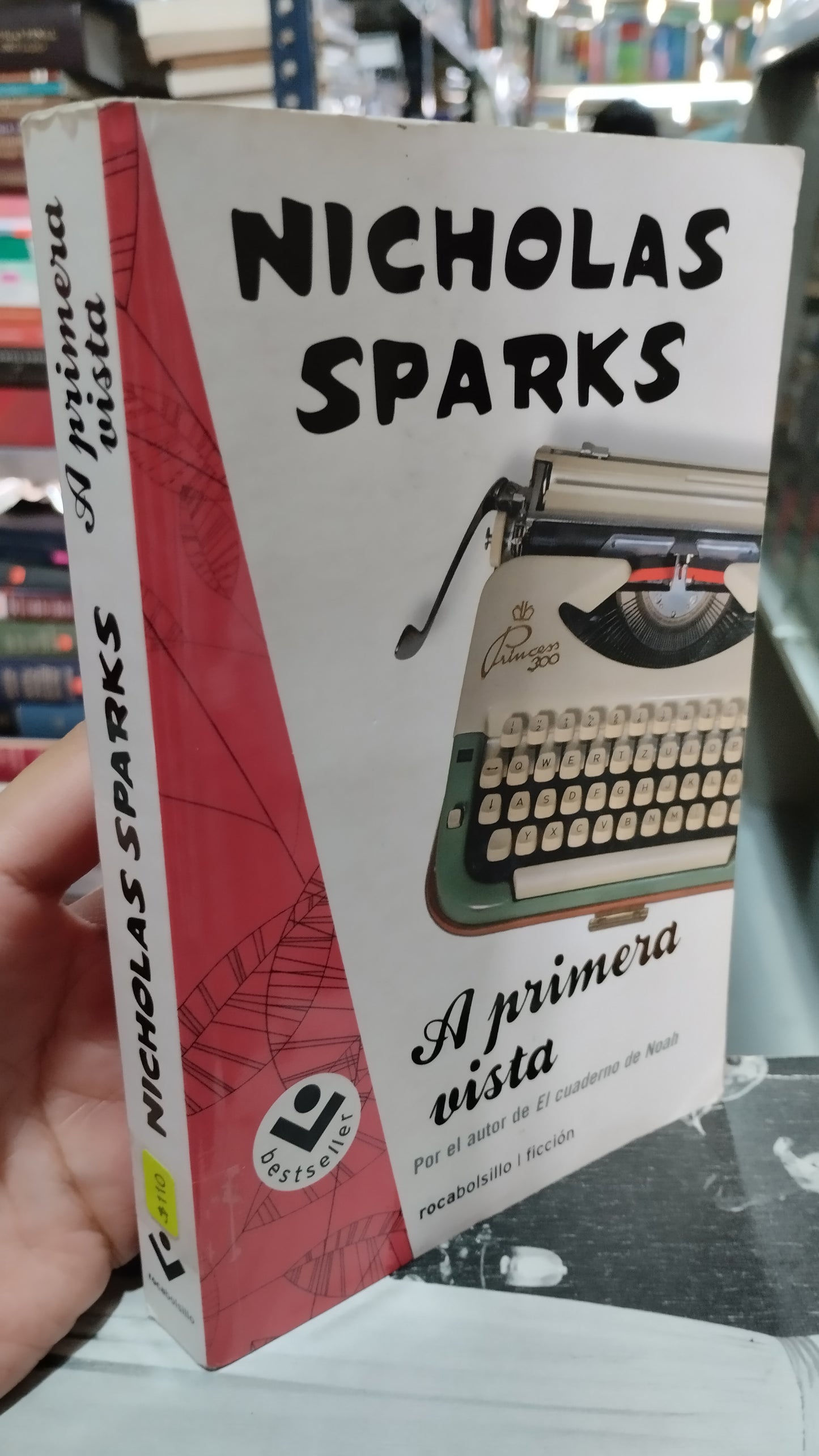 A PRIMERA VISTA POR NICHOLAS SPARKS LIBRO USADO NOVELAS ALDAMA