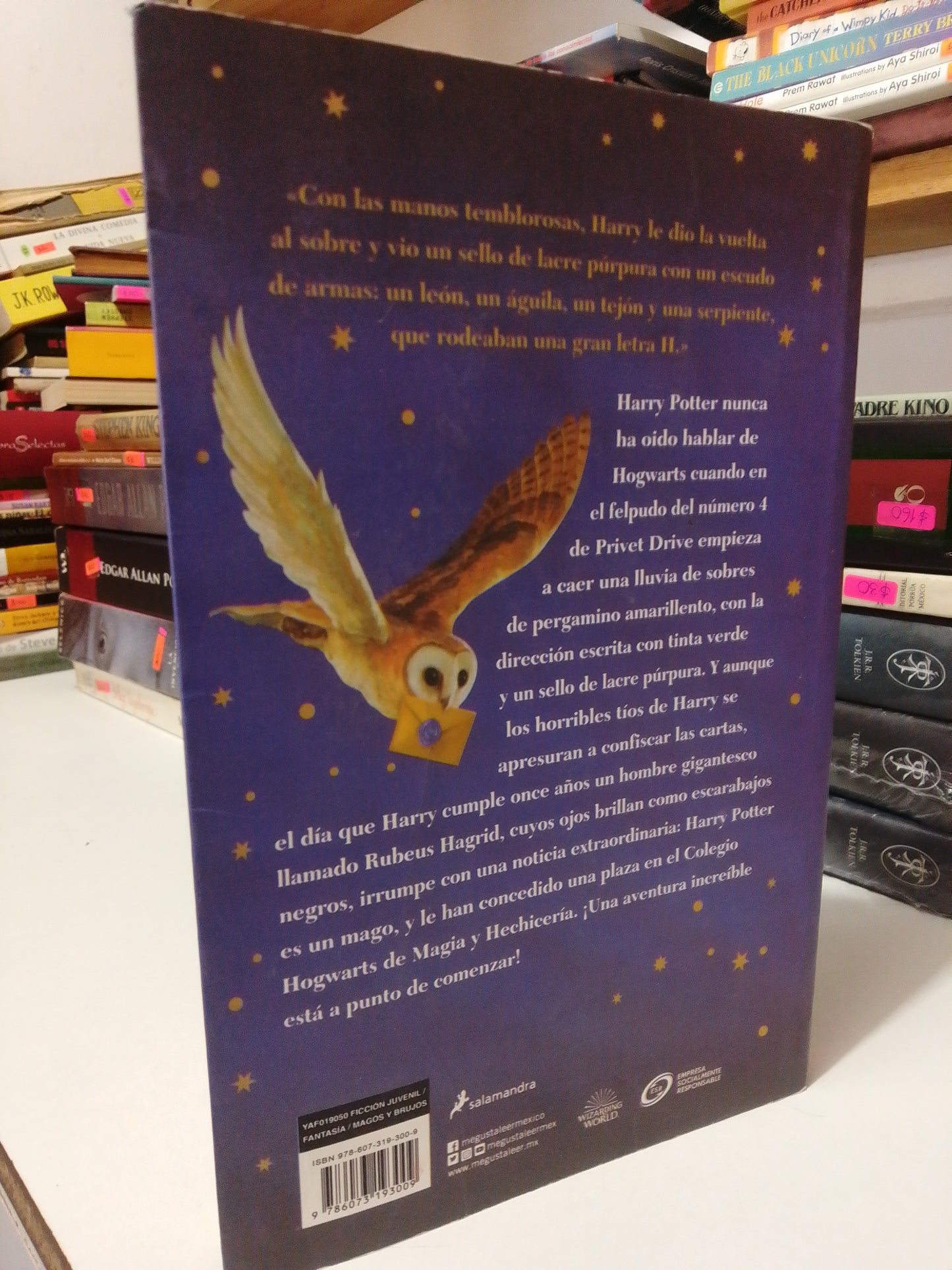 HARRY POTTER Y LA PIEDRA FILOSOFAL POR J.K. ROWLING USADO NOVELA JUAREZ