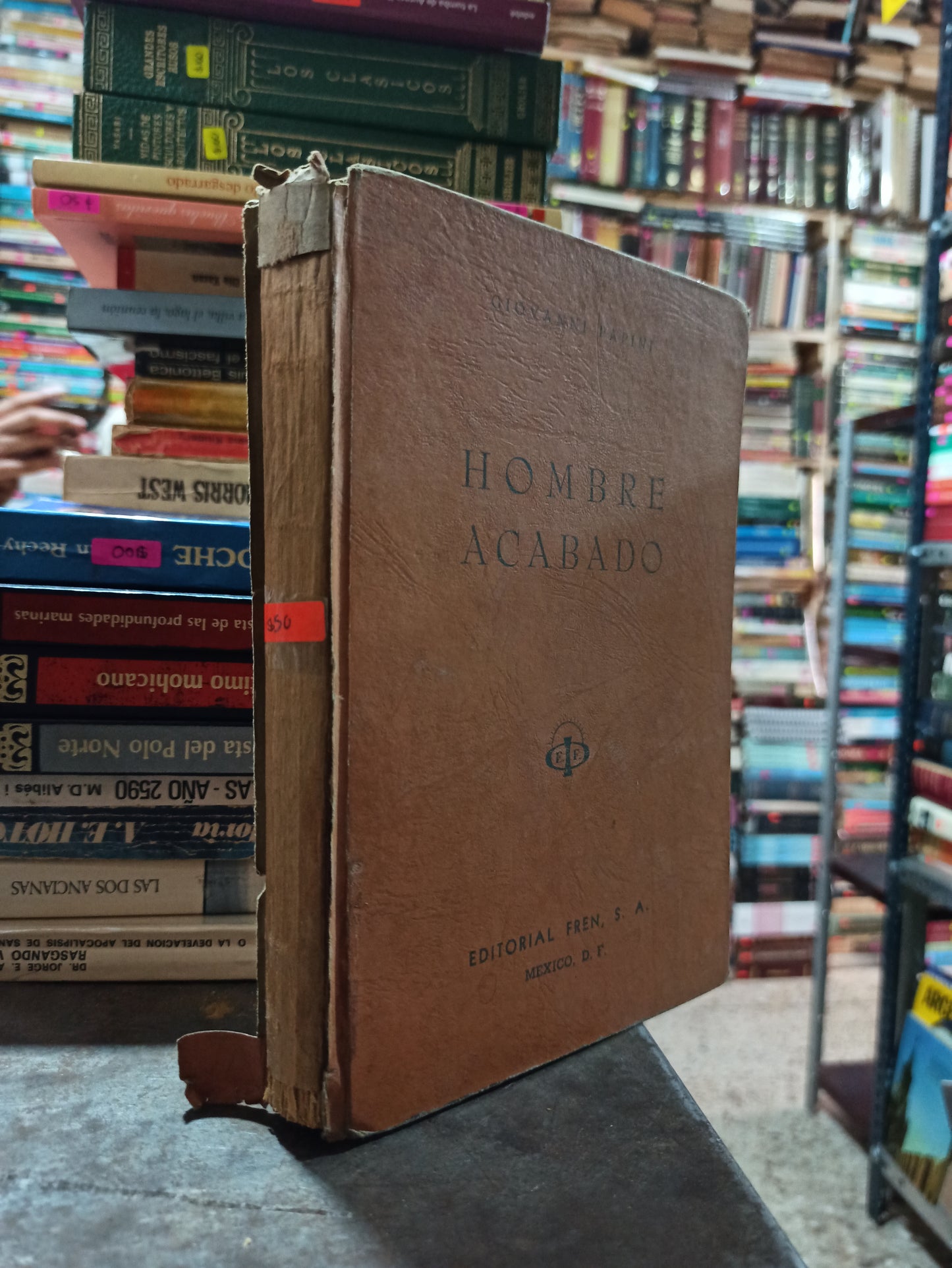 HOMBRE ACABADO POR GIOVANNI PAPINI USADO NOVELAS ALDAMA