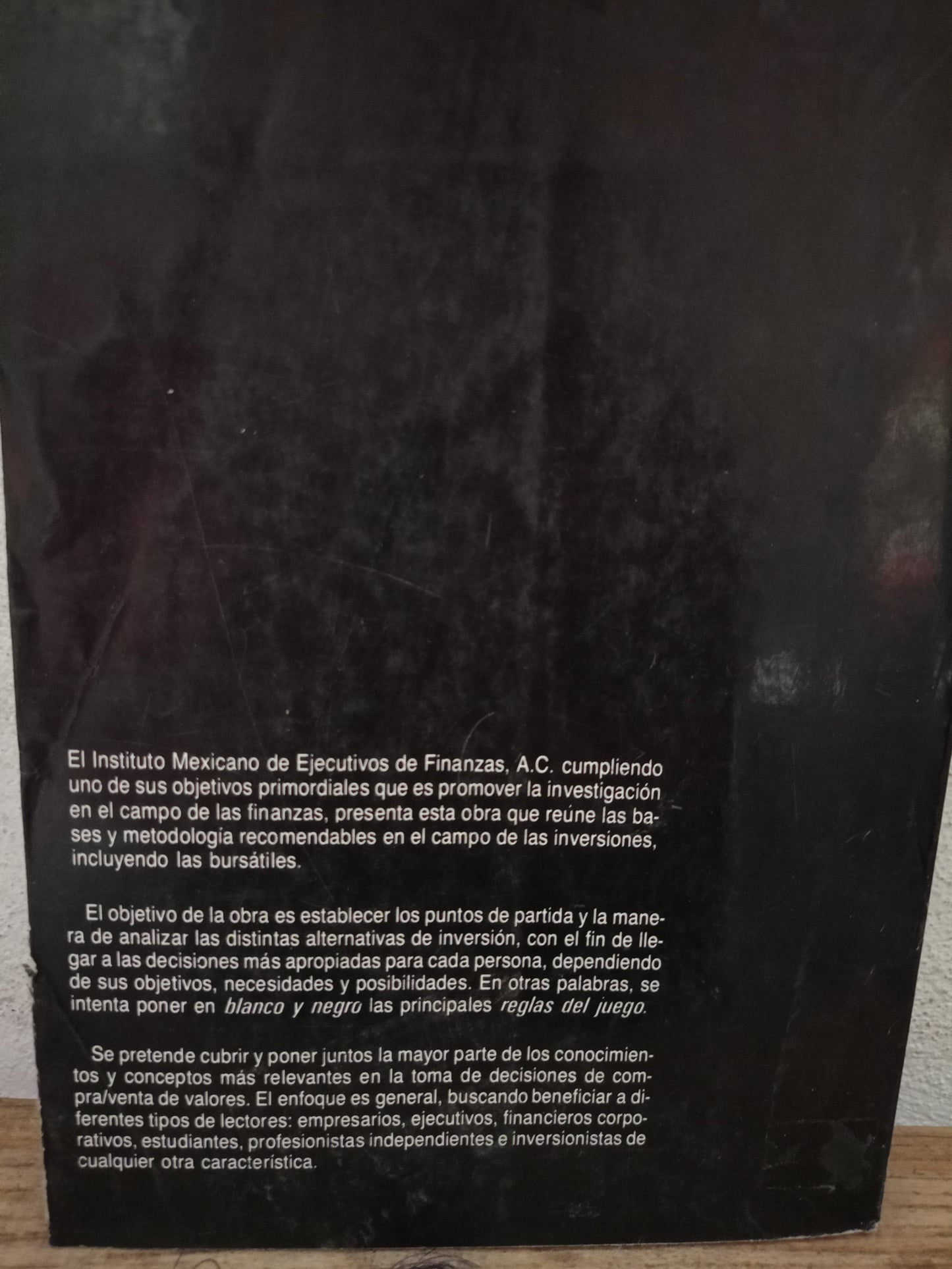 INVERSIONES PRÁCTICA, METODOLOGÍA, ESTRATEGIA Y FILOSOFÍA POR MARTÍN MARMOLEJO G. USADO ADMINISTRACIÓN LITERARIO 305