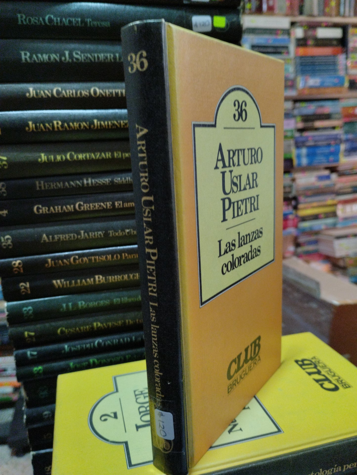 LAS LANZAS COLORADAS PIR ARTURO USLAR PUETRI USADO NOVELAS ALDAMA