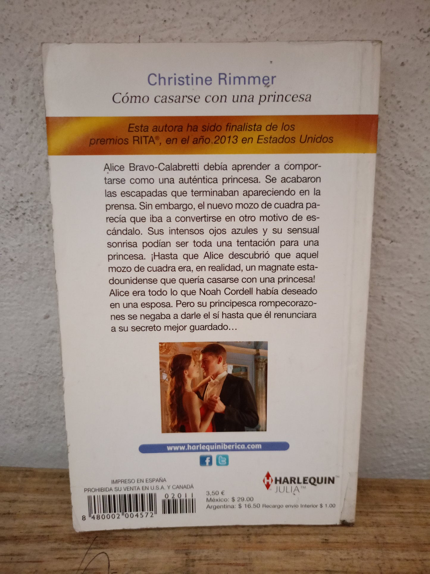 CÓMO CASARSE CON UNA PRINCESA POR CHRISTINE RIMMER USADO NOVELA LITERARIO 305