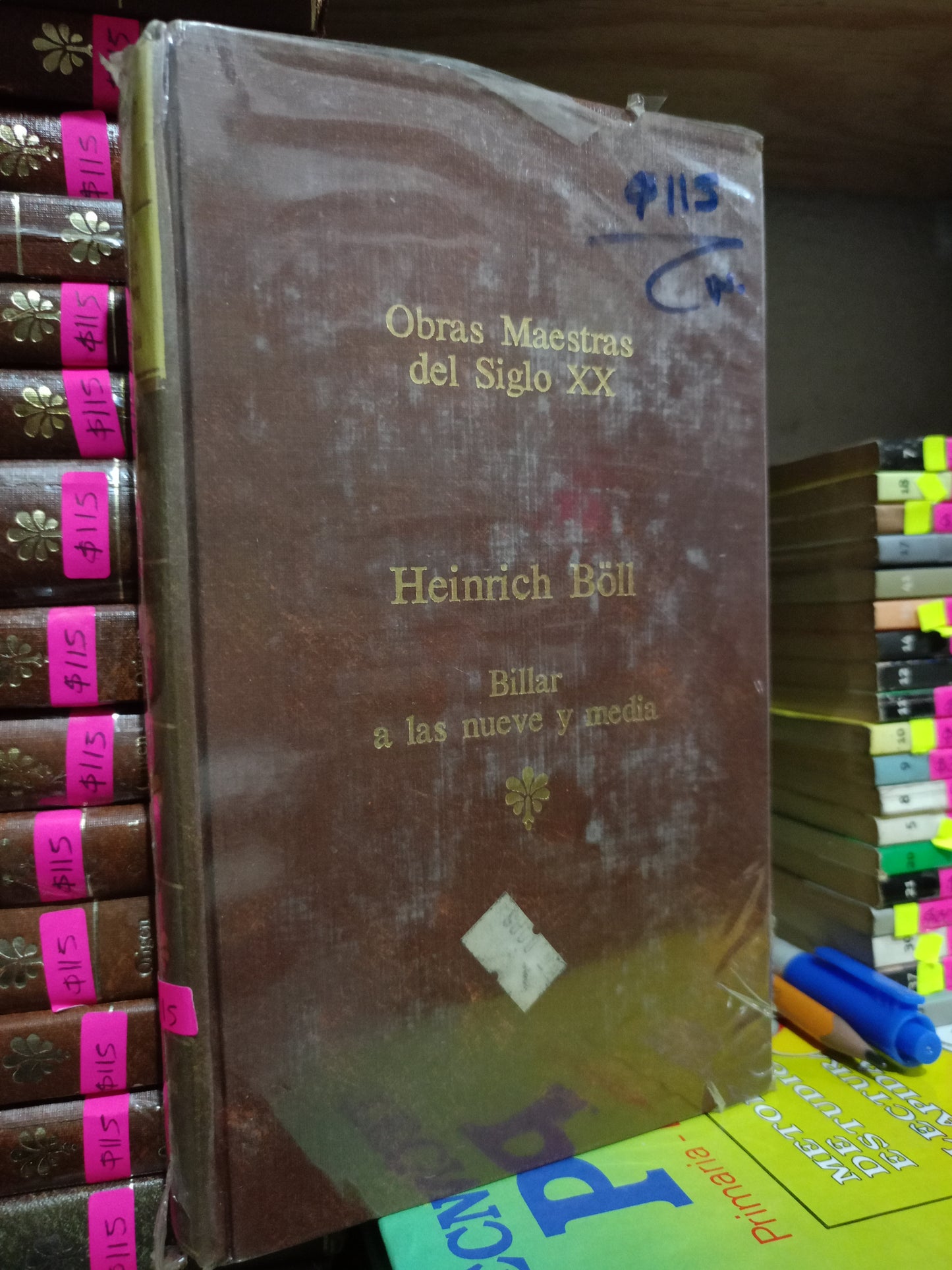 BILLAR A LAS NUEVE Y MEDIA POR HEINRICH BOLL USADO NOVELA LITERARIO 305