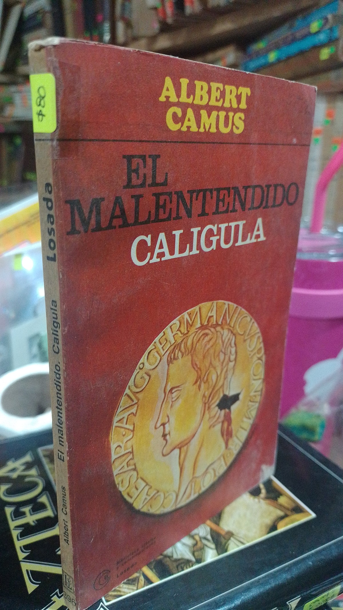 EL MALENTENDIDO CALIGULA POR ALBERT CAMUS USADO NOVELA ALDAMA