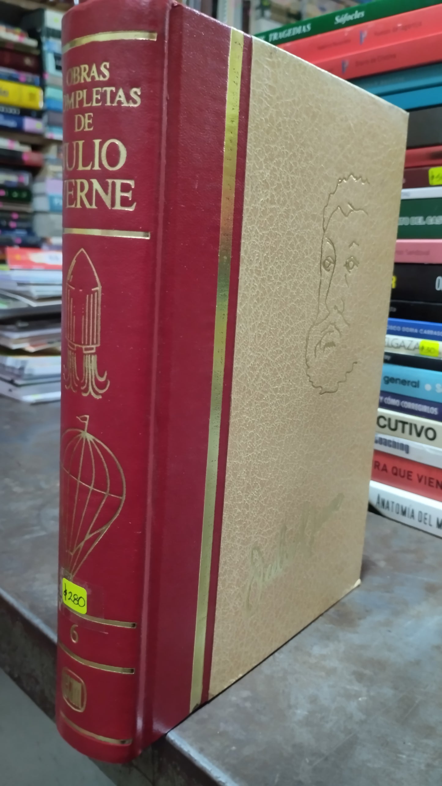 OBRAS COMPLETAS DE JULIO VERNE 6 LIBRO USADO NOVELAS ALDAMA
