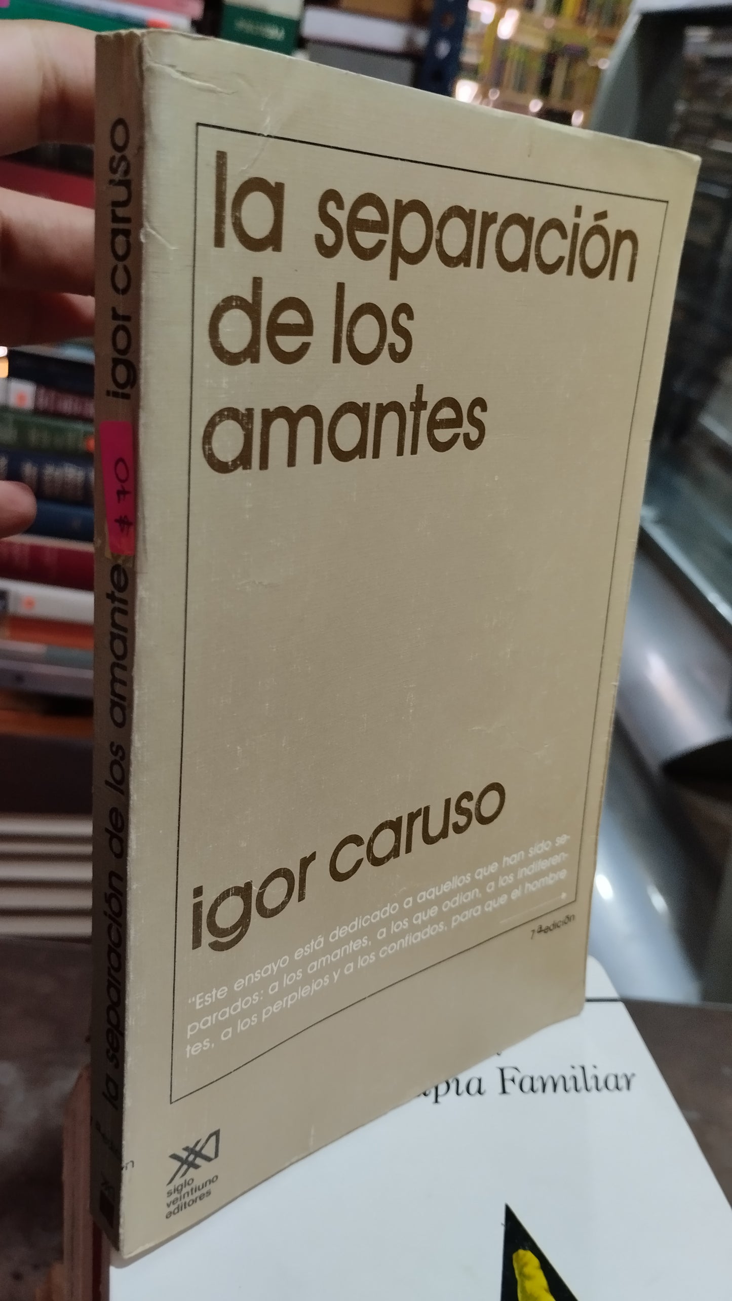 LA SEPARACION DE LOS AMANTES POR IGOR CARUSO LIBRO USADO PSICOLOGÍA ALDAMA