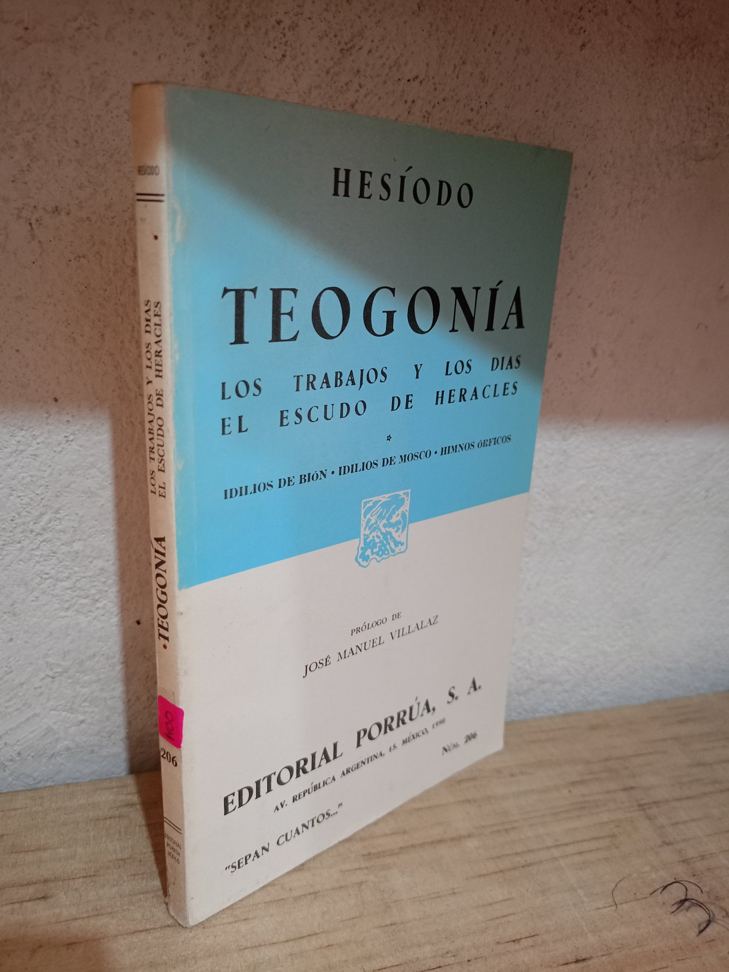 TEOGONÍA LOS TRABAJOS Y LOS DÍAS EL ESCUDO DE HERACLES POR HESÍODO USADO NOVELA LITERARIO 305