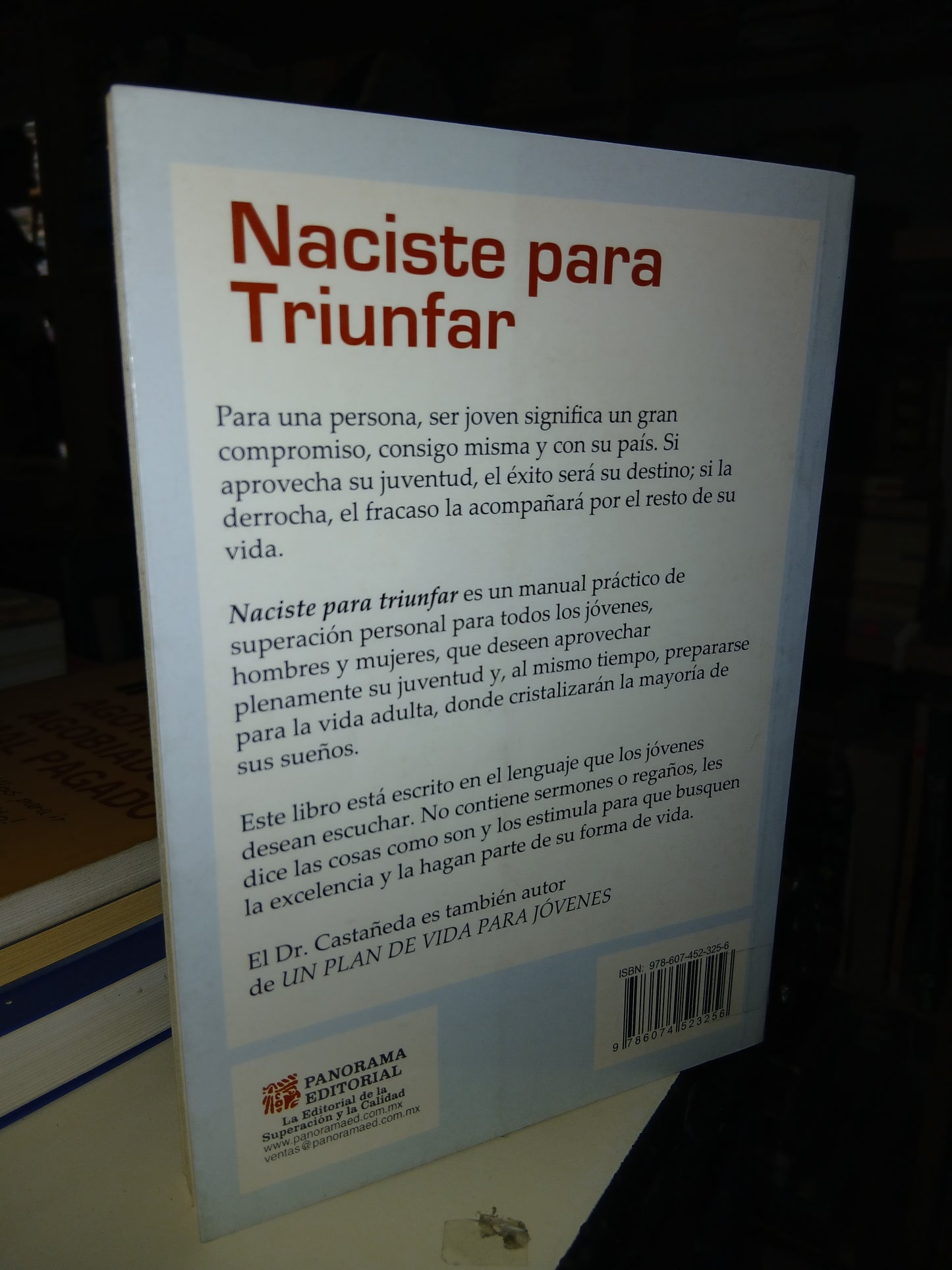 NACISTE PARA TRIUNFAR POR LUIS CASTAÑEDA USADO SUPERACIÓN PERSONAL LITERARIO 207