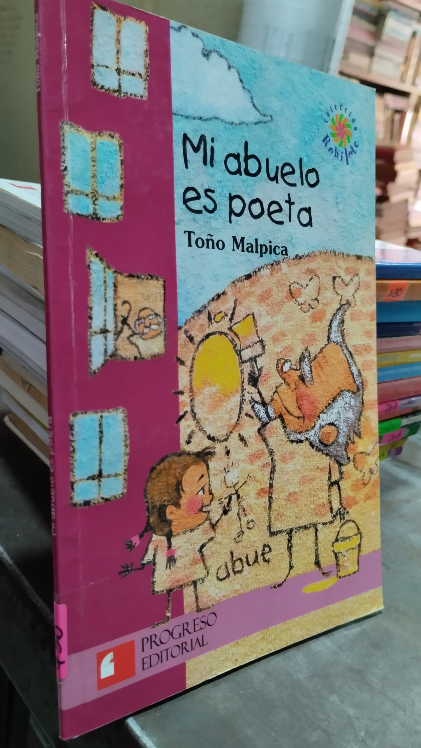 MI ABUELO ES POETA POR TOÑO MALPICA LIBRO USADO INFANTIL ALDAMA