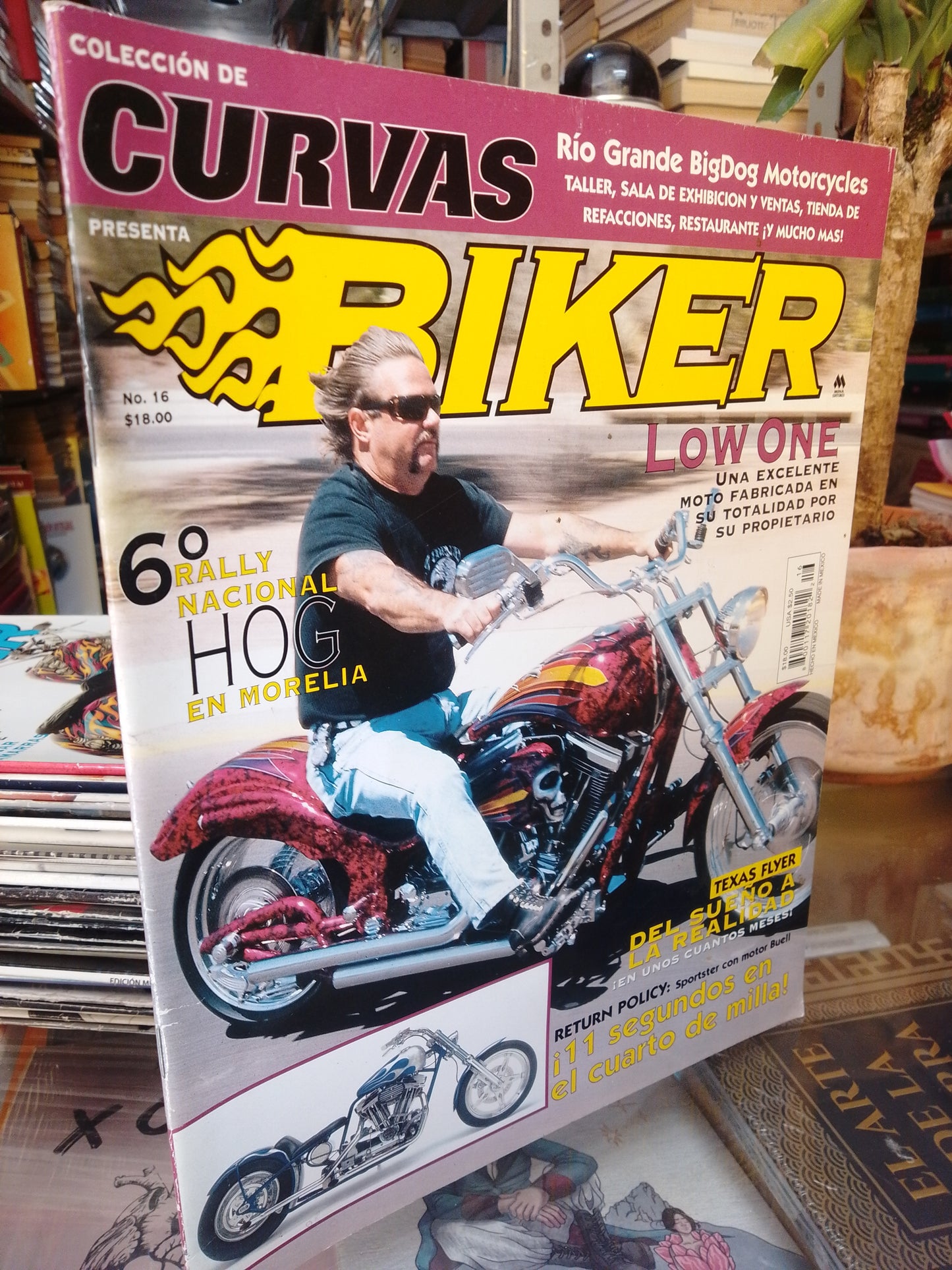 REVISTA COLECCION DE CURVAS BIKER USADO NOVELA JUAREZ