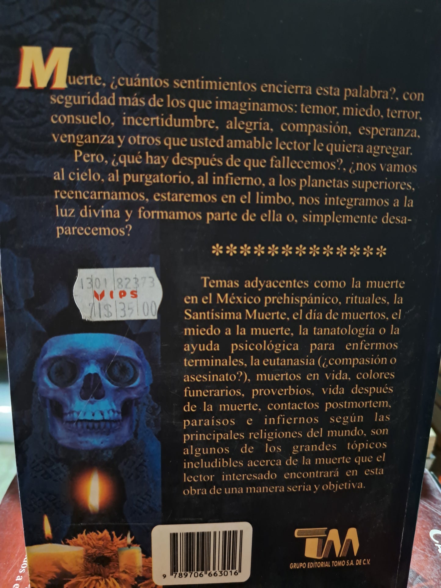 RITOS Y MITOS DE LA MUERTE EN MÉXICO Y OTRAS CULTURAS MARCO ANTONIO GÓMEZ Y JOSÉ ARTURO DELGADO USADO ESOTERISMO ALDAMA