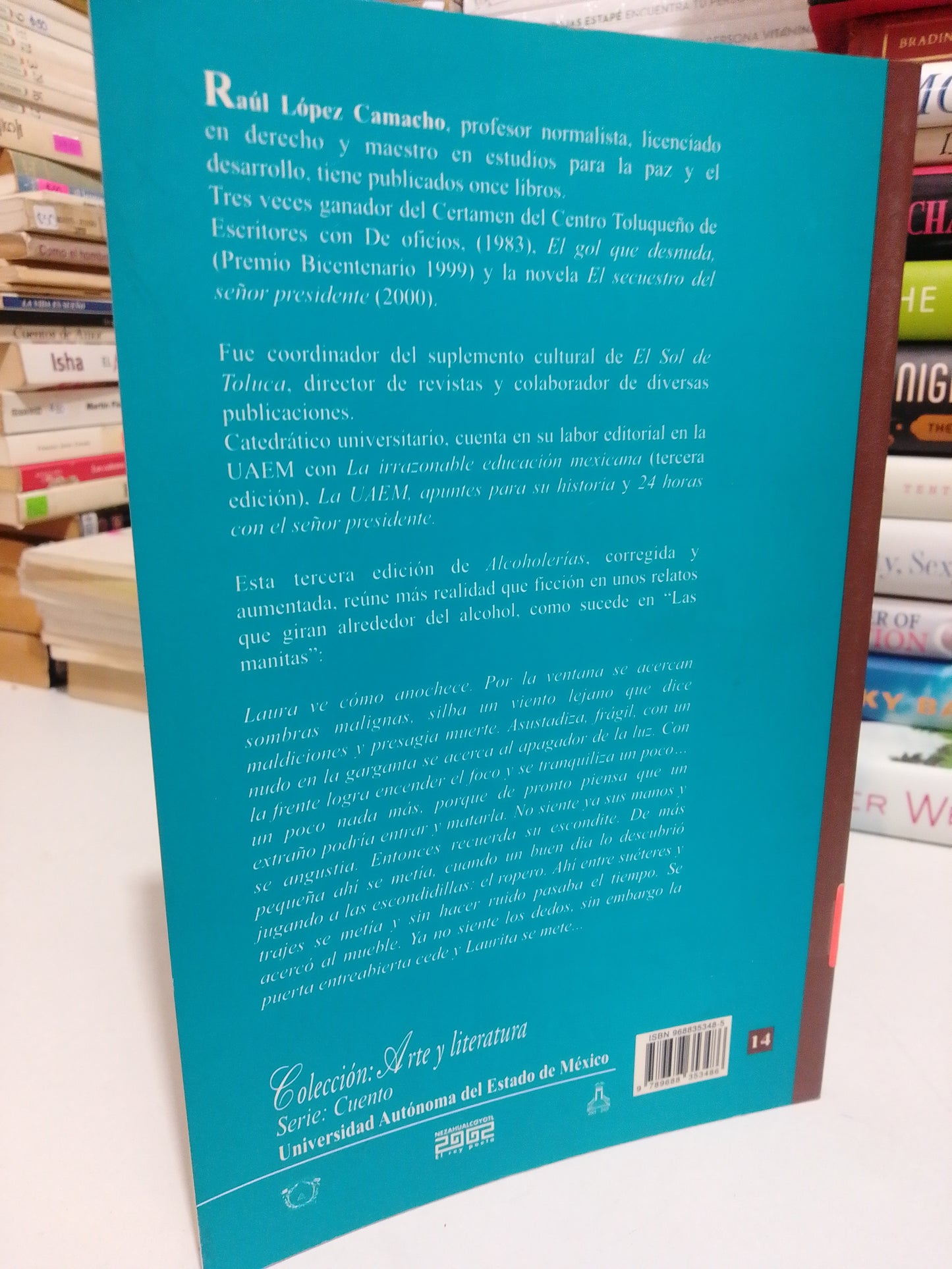 ALCOHOLERÍAS POR RAÚL LÓPEZ CAMACHO USADO NOVELA JUÁREZ