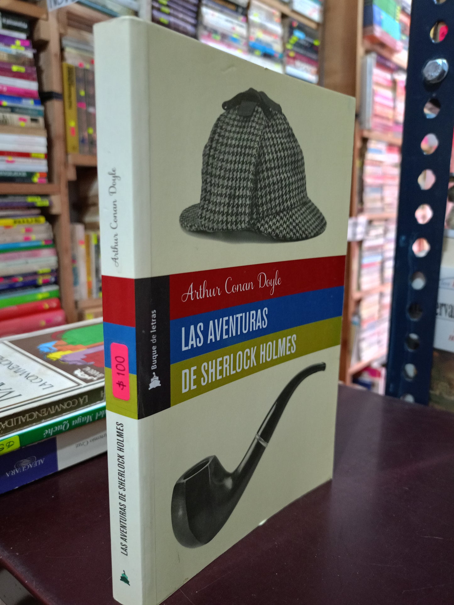 LAS AVENTURAS DE SHERLOCK HOLMES POR ARTHUR CONAN DOYLE USADO NOVELA LITERARIO 305
