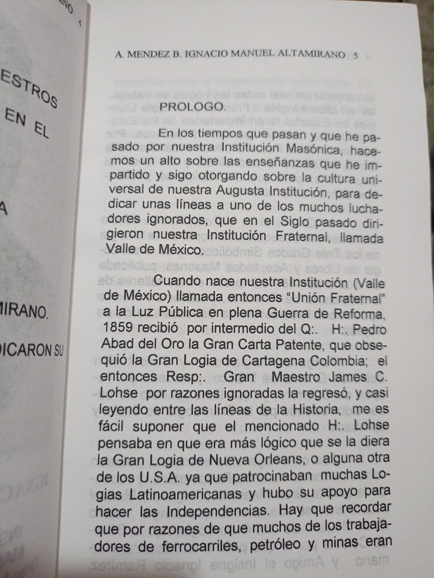 IGNACIO MANUEL ALTAMIRANO CONCEPCIÓN HISTÓRICO FILOSÓFICA DEL HOMBRE, DEL POETA, DEL PATRIOTA, DEL MAESTRO Y DEL LIBERAL POR ARTURO MÉNDEZ BLACKALLER USADO MASONERÍA ALDAMA