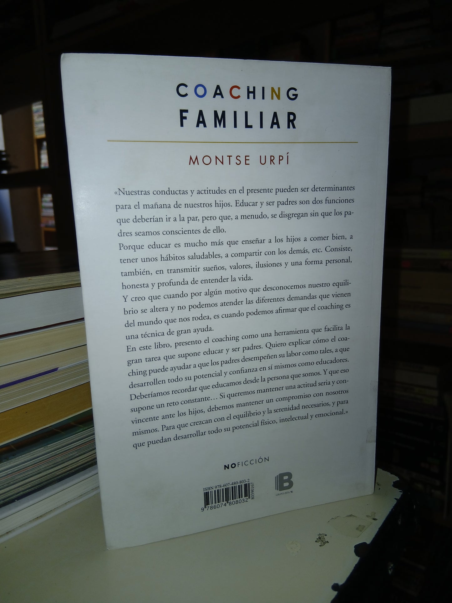 COACHING FAMILIAR POR MONTSE URPI USADO SUPERACIÓN PERSONAL LITERARIO 207