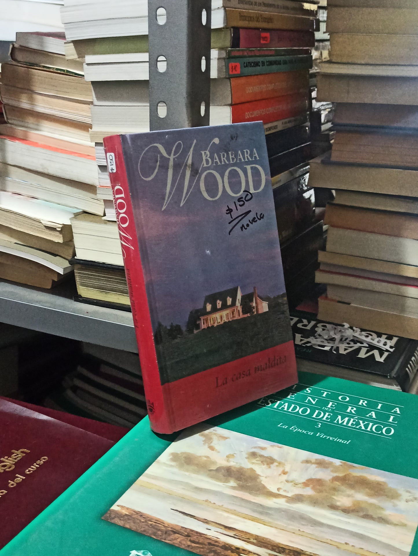 LA CASA MALDITA POR BÁRBARA WOOD USADO NOVELAS JUÁREZ