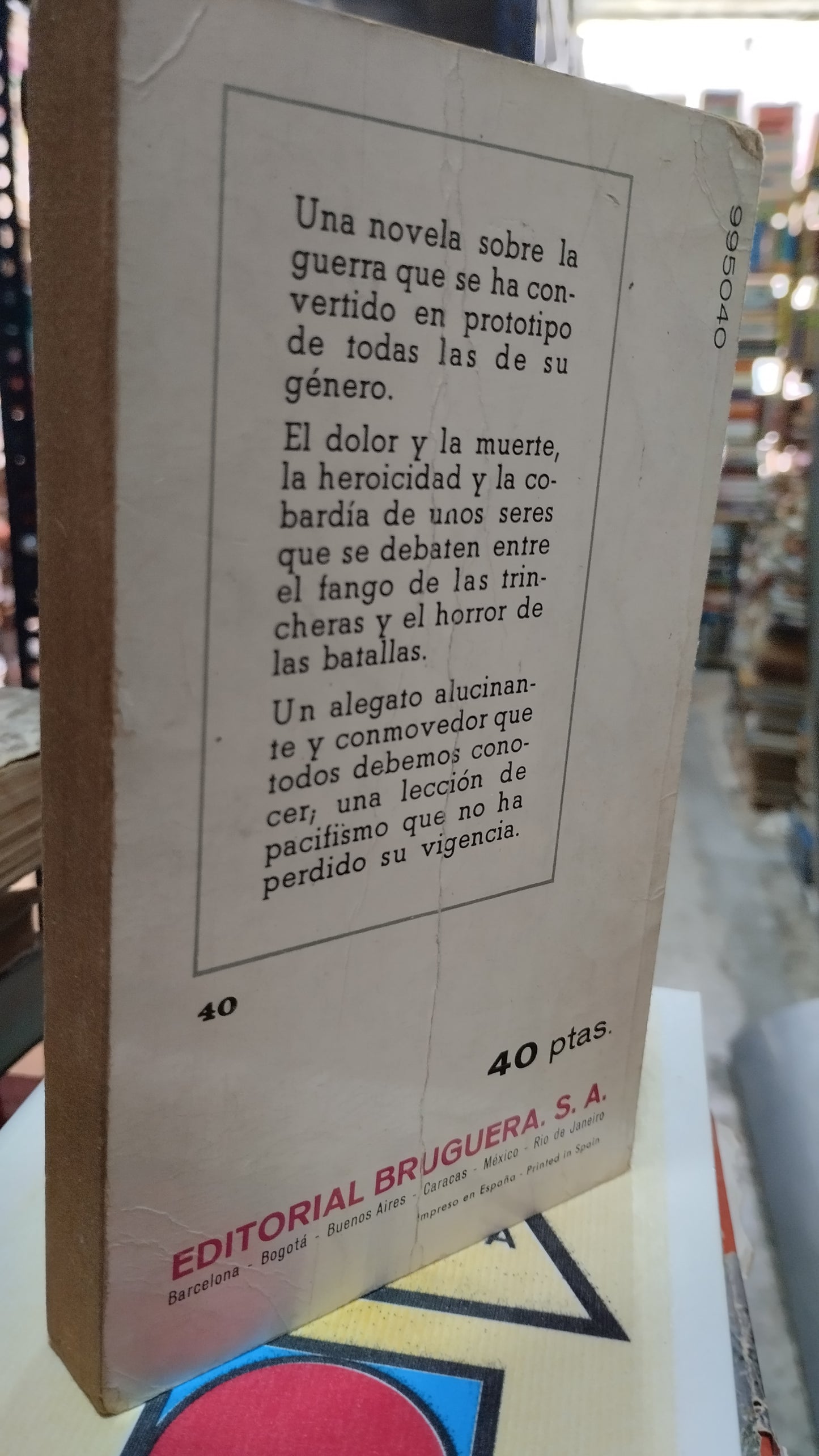SIN NOVEDAD EN EL FRENTE POR ERICH MARIA REMARQUE LIBRO USADO HISTORIA ALDAMA