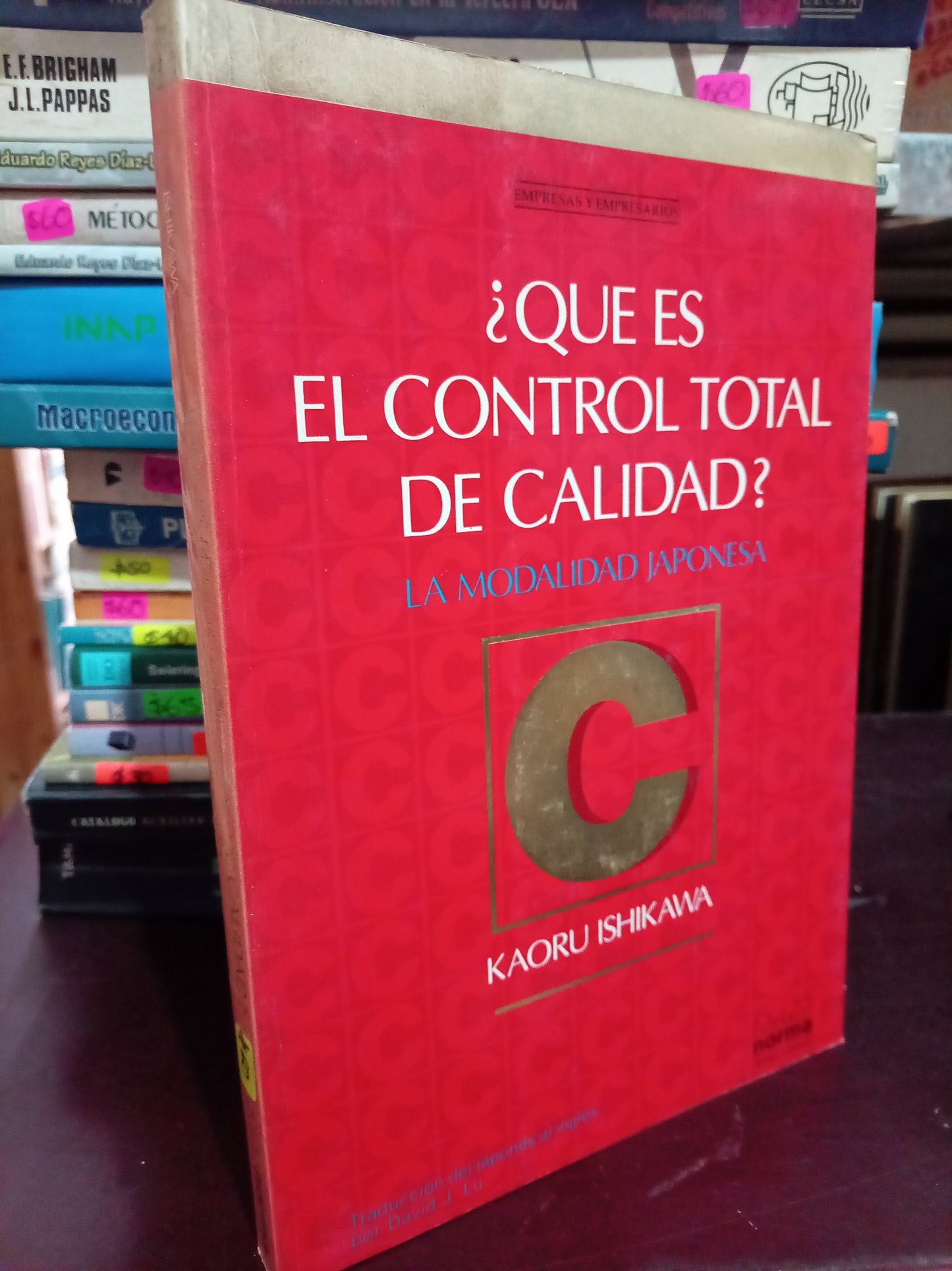 QUE ES EL CONTROL TOTAL DE CALIDAD LA MODALIDAD JAPONESA POR KAORU ISHIKAWA USADO ADMIN LITERARIO 305