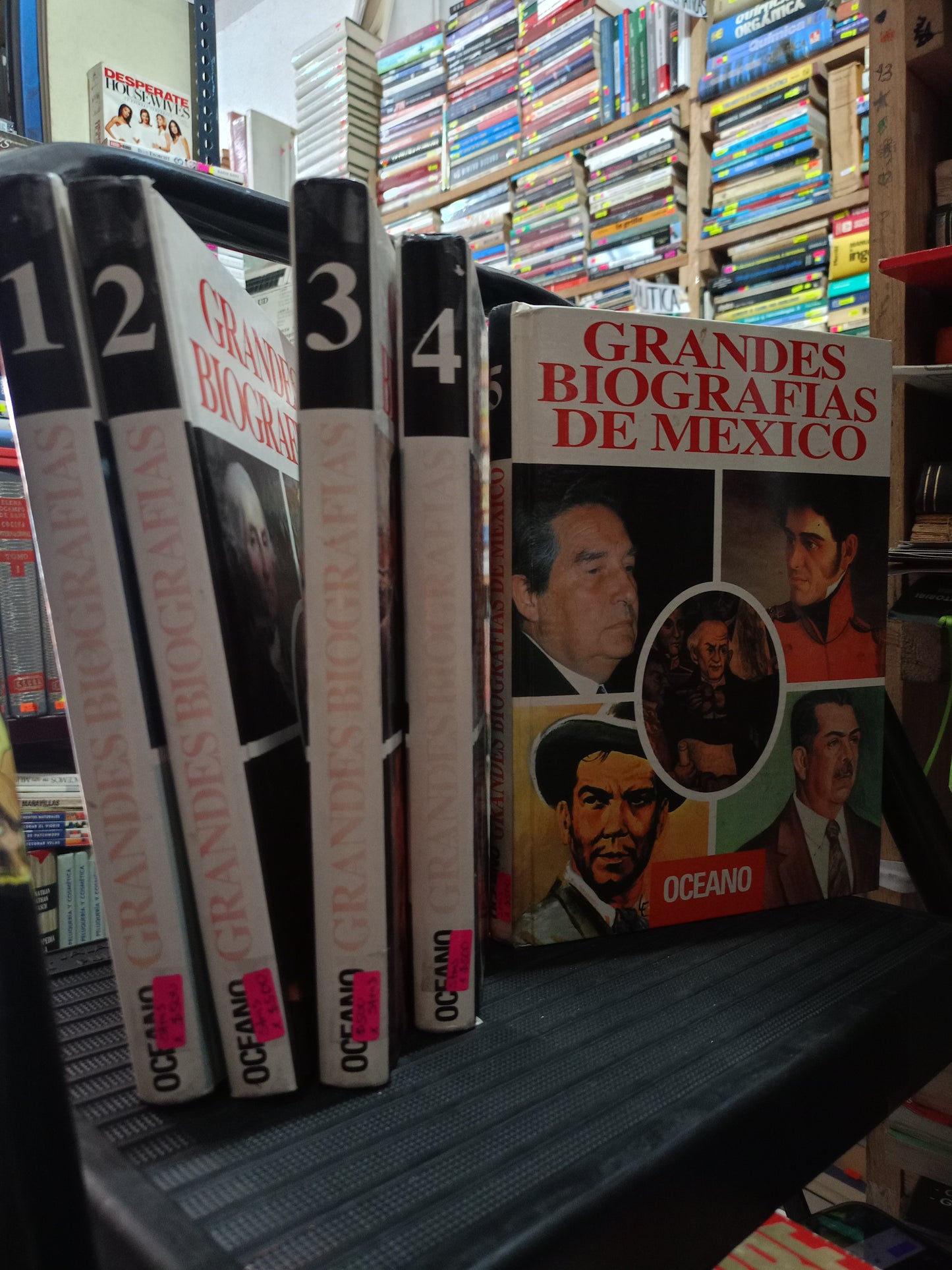 GRANDES BIOGRAFIAS DE MEXICO 5TOMOS USADO HISTORIA LITERARIO 305