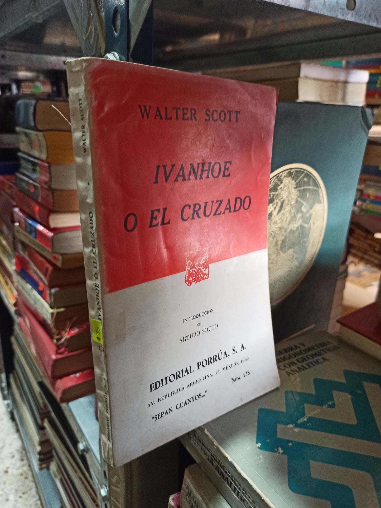 IVANHOE O EL CRUZADO WALTER SCOTT USADO NOVELAS ALDAMA