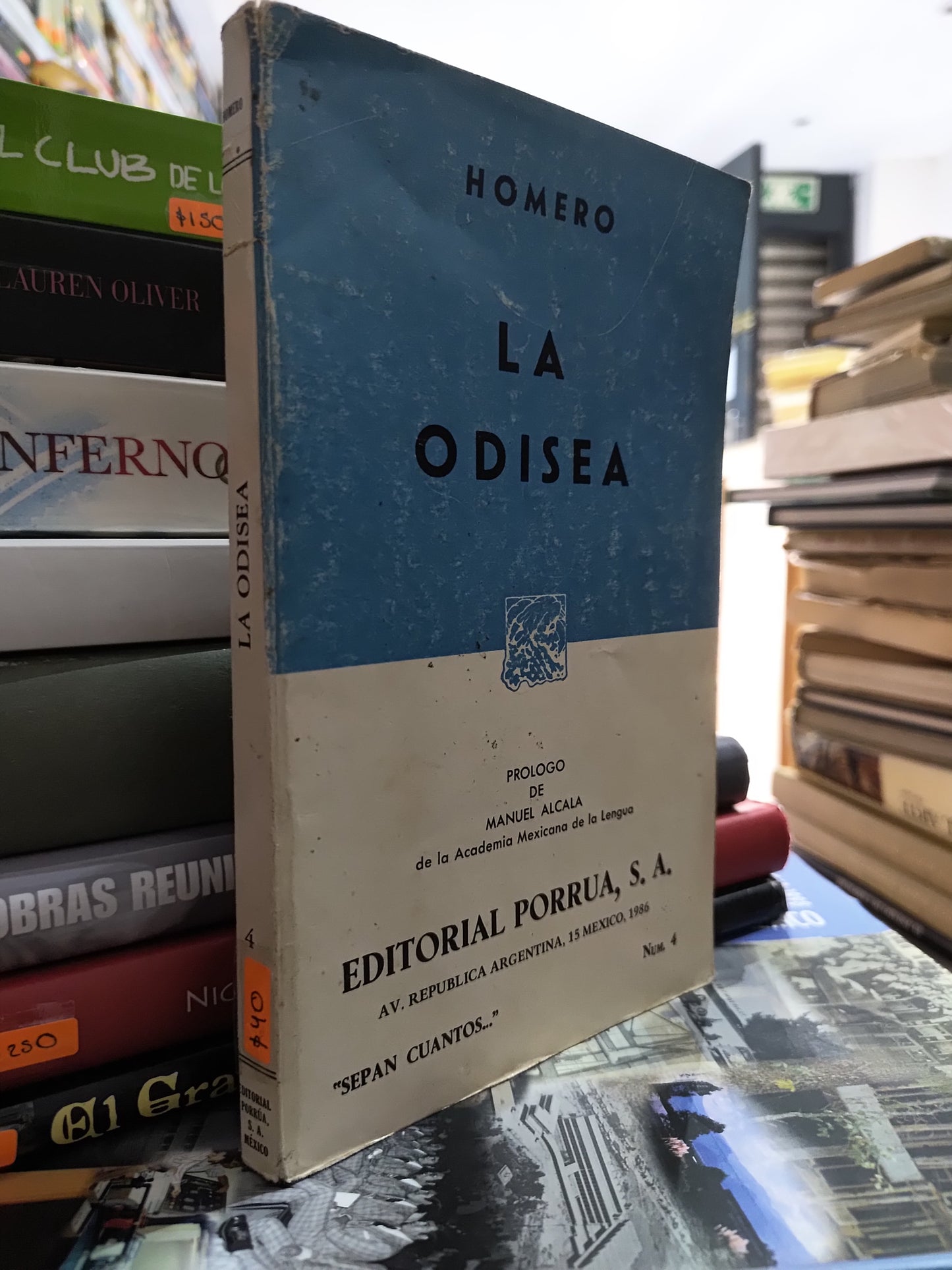 LA ODISEA POR HOMERO USADO NOVELAS JUAREZ 515