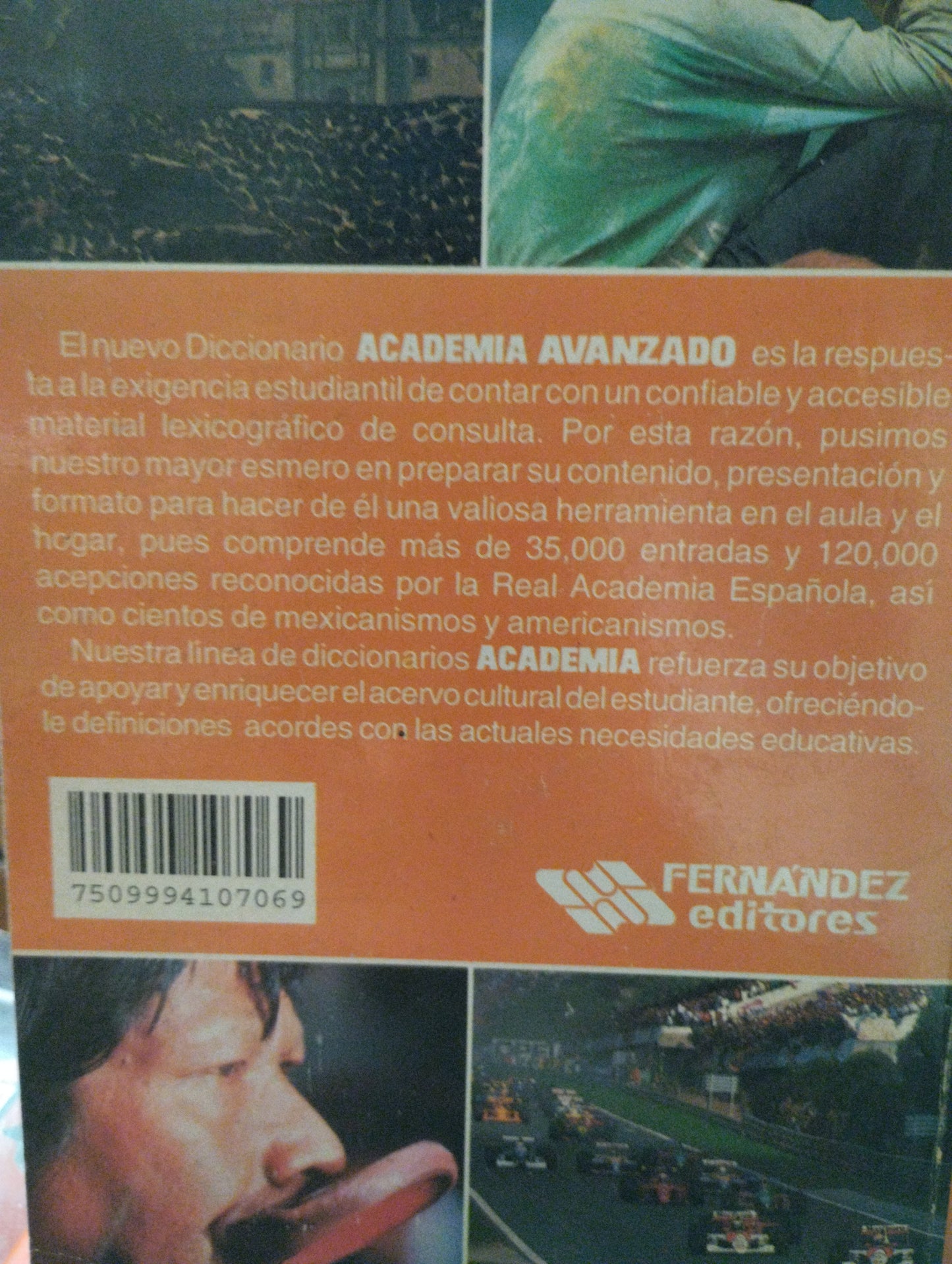 DICCIONARIO ACADEMIA AVANZADO DE LA LENGUA ESPAÑOLA USADO EDUCACION ALDAMA