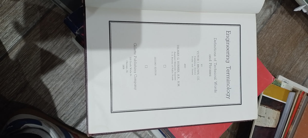 ENGINEERING TERMINOLOGY POR VICTOR BROWN USADO MATEMATICAS JUAREZ 515