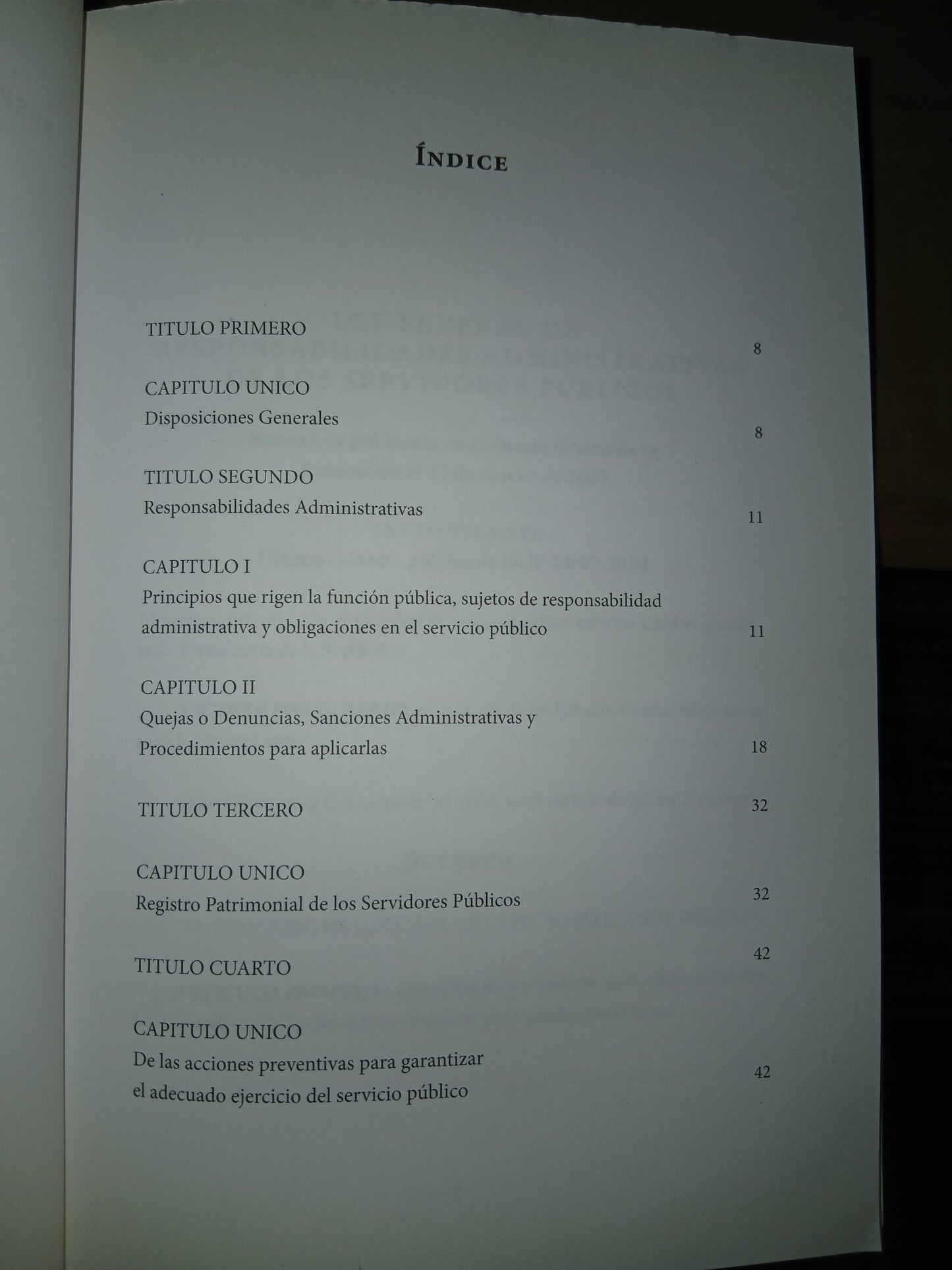 LEY FEDERAL DE RESPONSABILIDADES ADMINISTRATIVAS DE LOS SERVIDORES PÚBLICOS USADO DERECHO LITERARIO 207