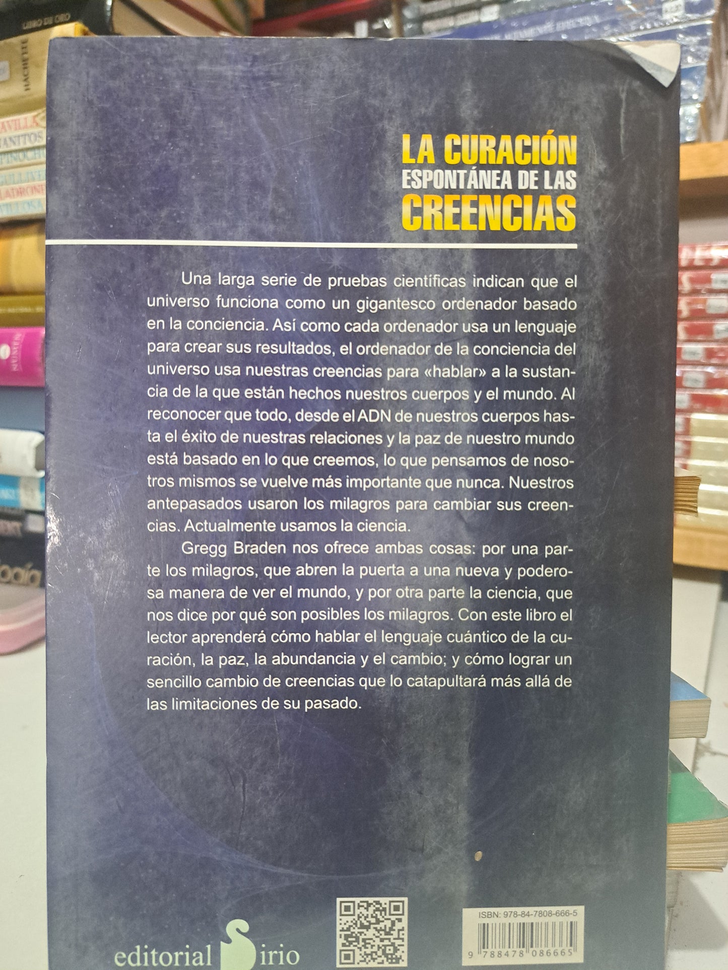 LA CURACION ESPONTANEA DE LAS CREENCIAS GREGG BRADEN USADO SUPERACIÓN PERSONAL JUÁREZ