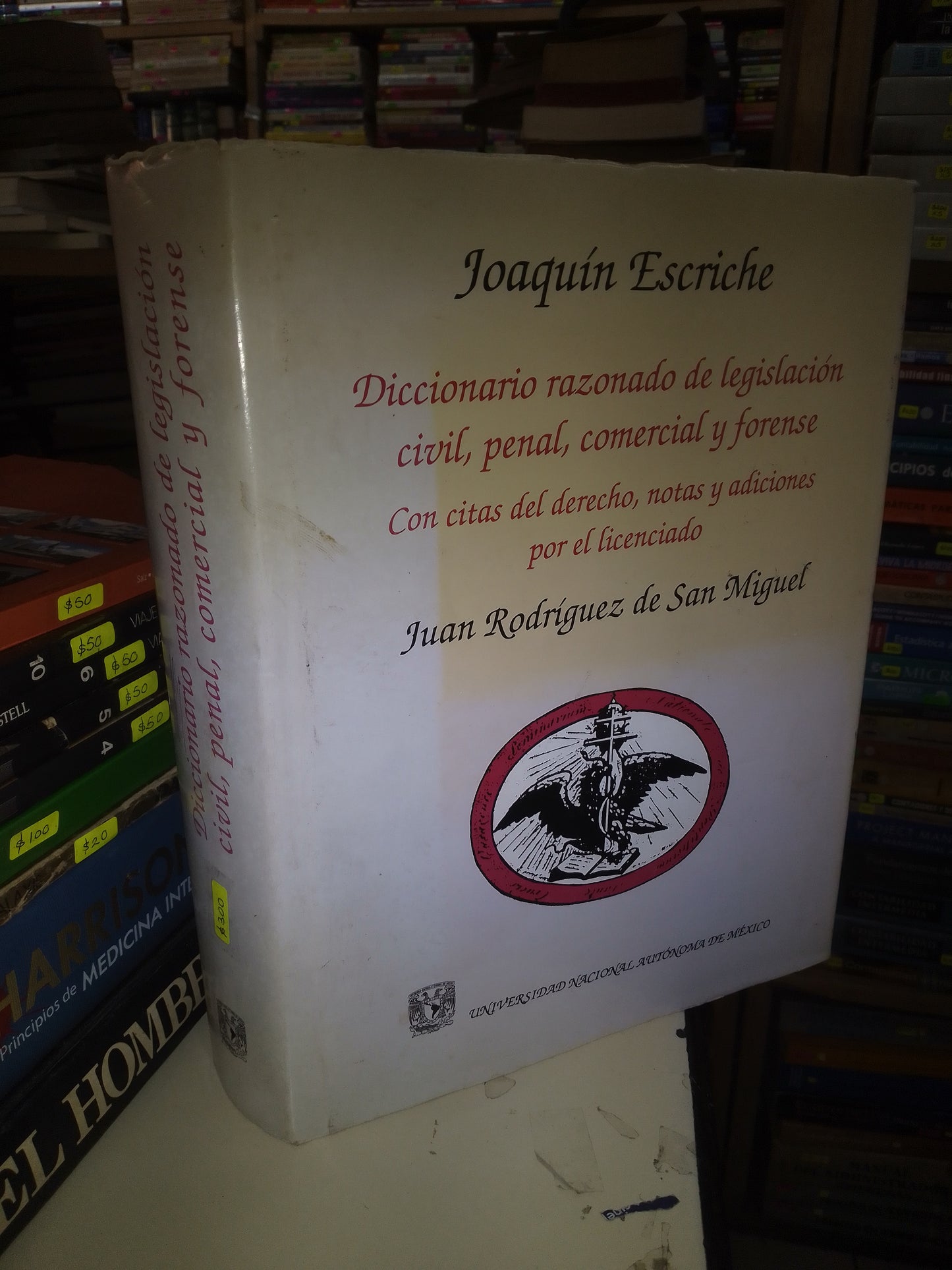 DICCIONARIO RAZONADO DE LEGISLACIÓN CIVIL, PENAL, COMERCIAL Y FORENSE POR JUAN RODRÍGUEZ DE SAN MIGUEL USADO DERECHO LITERARIO 207