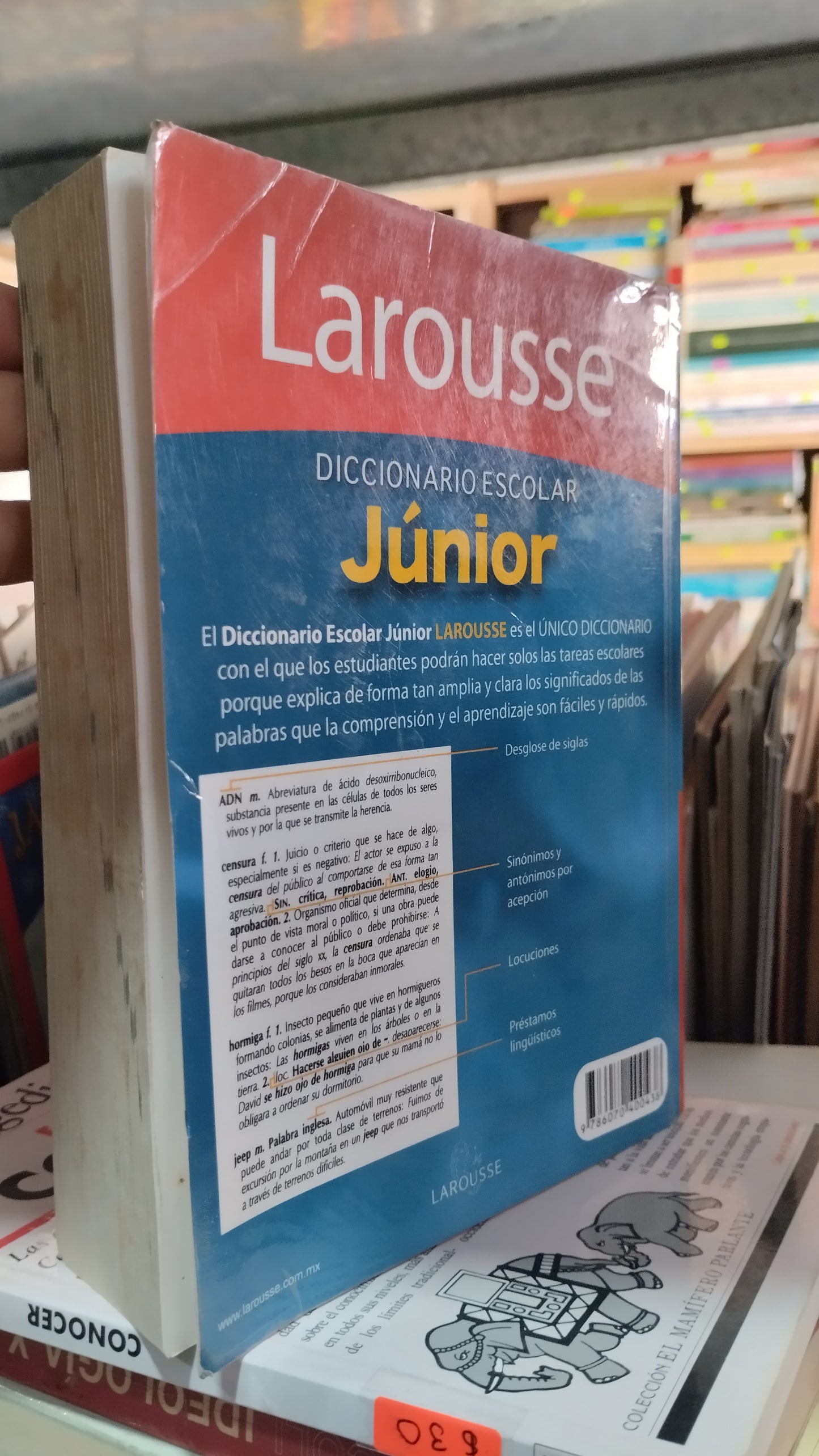 LAROUSSE DICCIONARIO ESCOLAR JUNIOR LIBRO USADO EDUCACIÓN ALDAMA