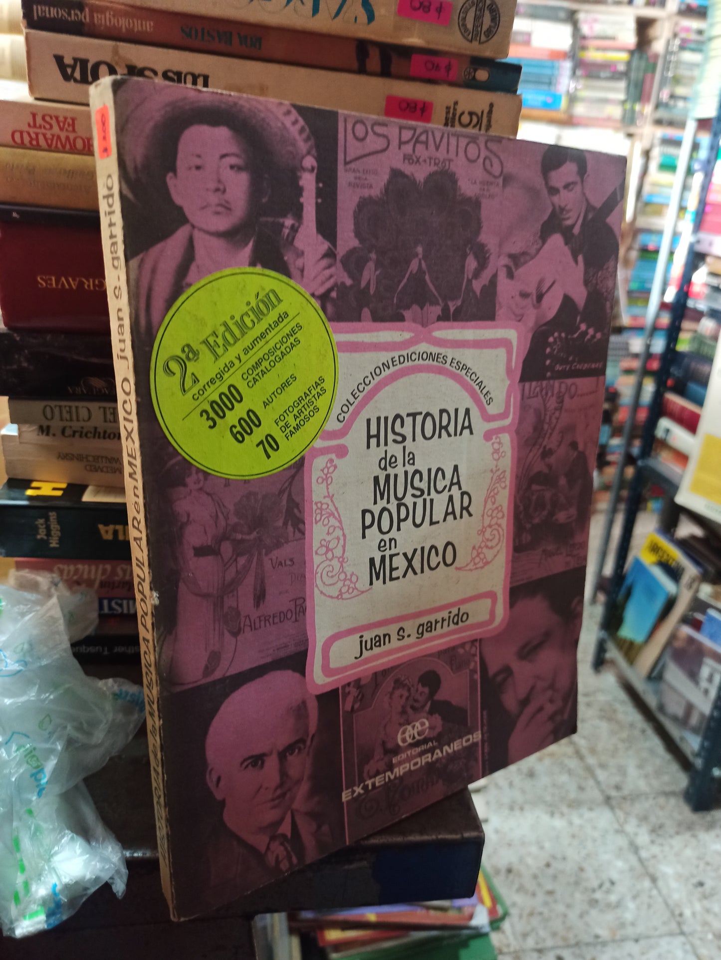 HISTORIA DE LA MUSICA POPULAR EN MEXICO POR JUSN S. GARRIDO USADO ANTIGUOS ALDAMA