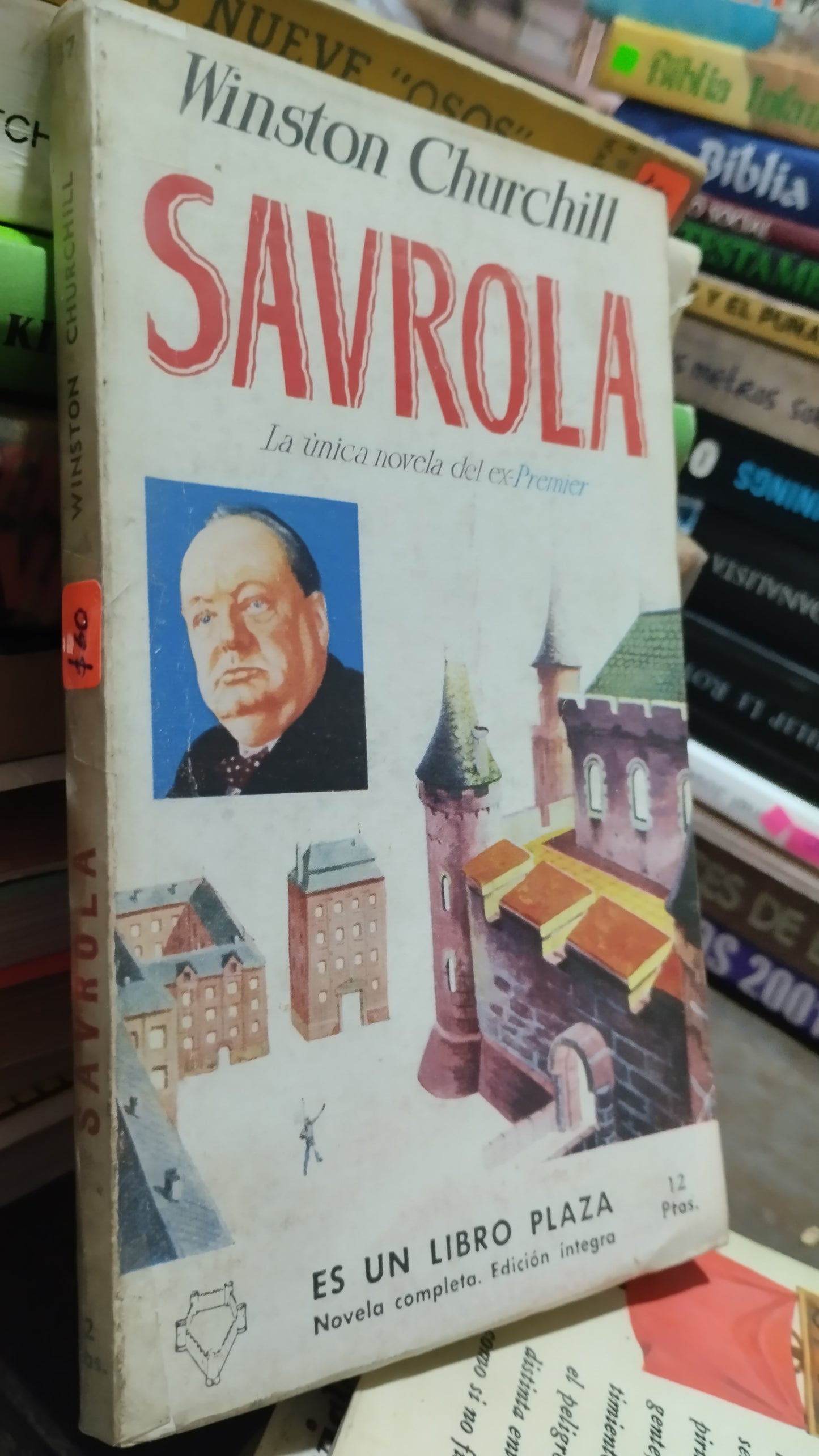 SAVROLA POR WINSTON CHURCHILL LIBRO USADO ANTIGUO ALDAMA