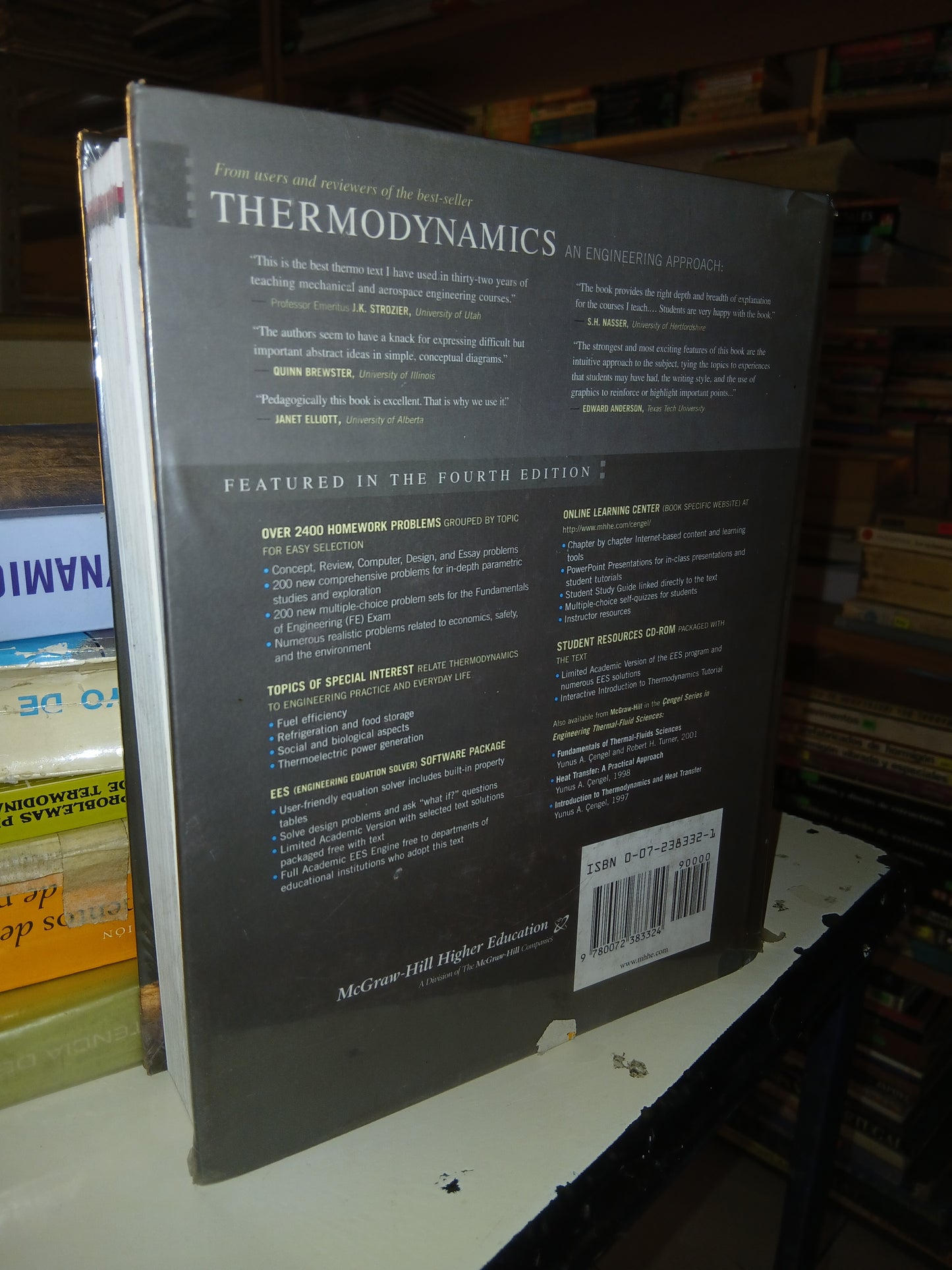 THERMODYNAMICS AN ENGINEERING APPROACH POR YUNUS A. CENGEL Y MICHAEL A. BOLES USADO TERMODINÁMICA LITERARIO 207