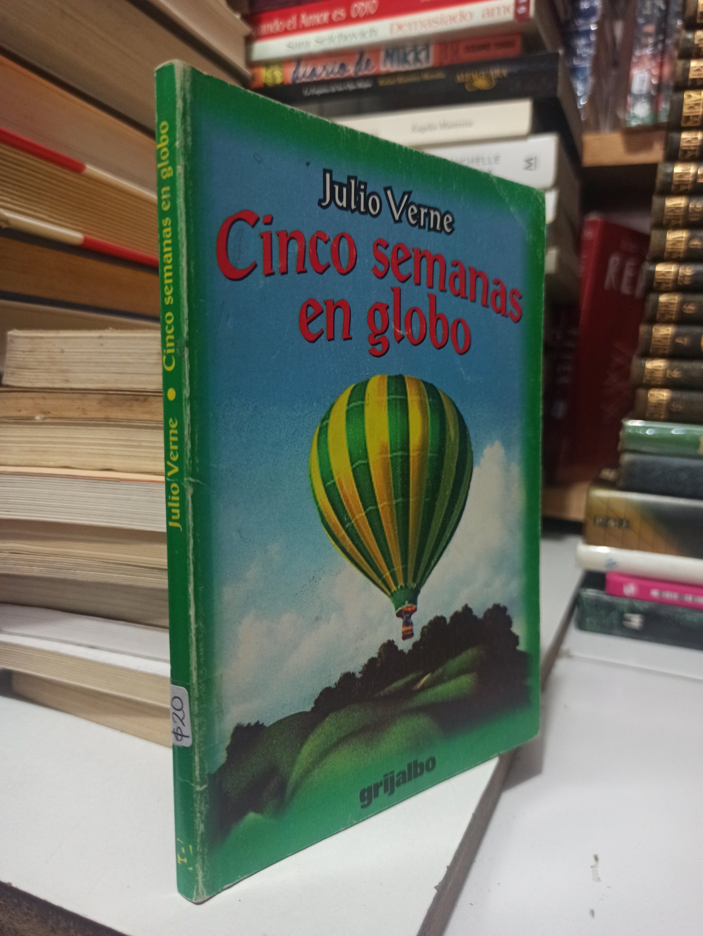 CINCO SEMANAS EN GLOBO POR JULIO VERNE USADO NOVELAS JUÁREZ