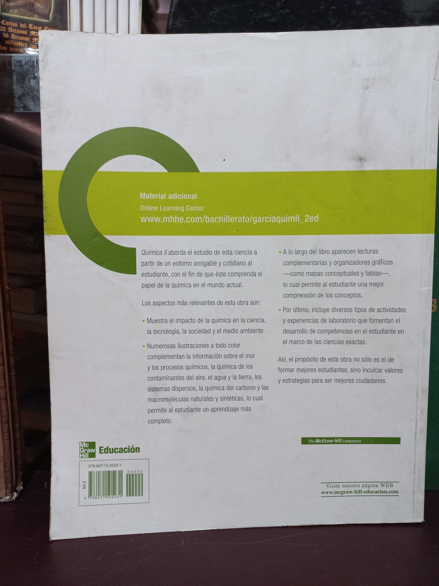 QUÍMICA II ENFOQUE POR COMPETENCIAS POR MARÍA DE LOURDES GARCÍA BECERRIL USADO QUÍMICA LITERARIO 305