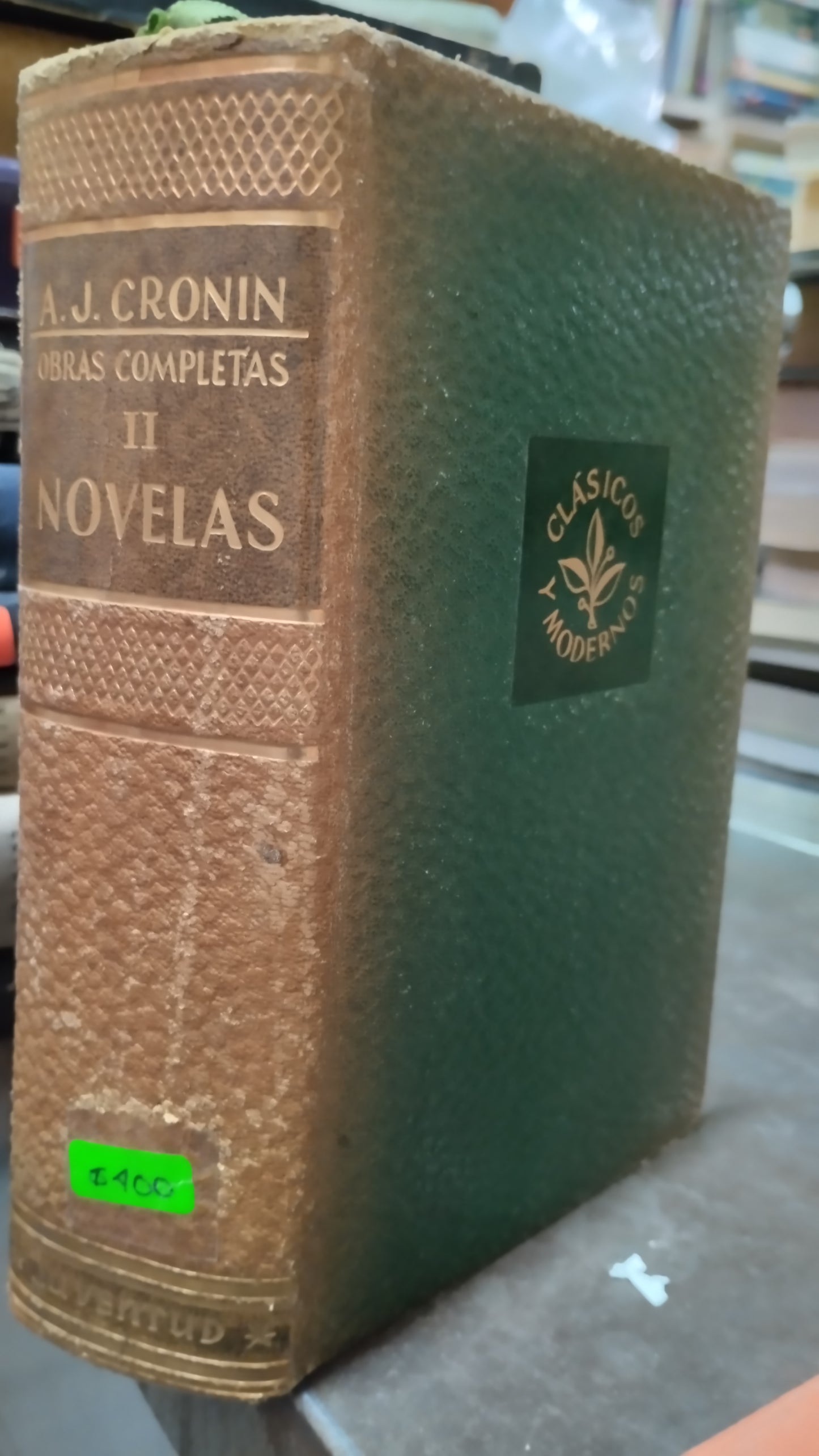 OBRAS COMPLETAS II NOVELAS POR A J CRONIN LIBRO USADO ANTIGUO ALDAMA